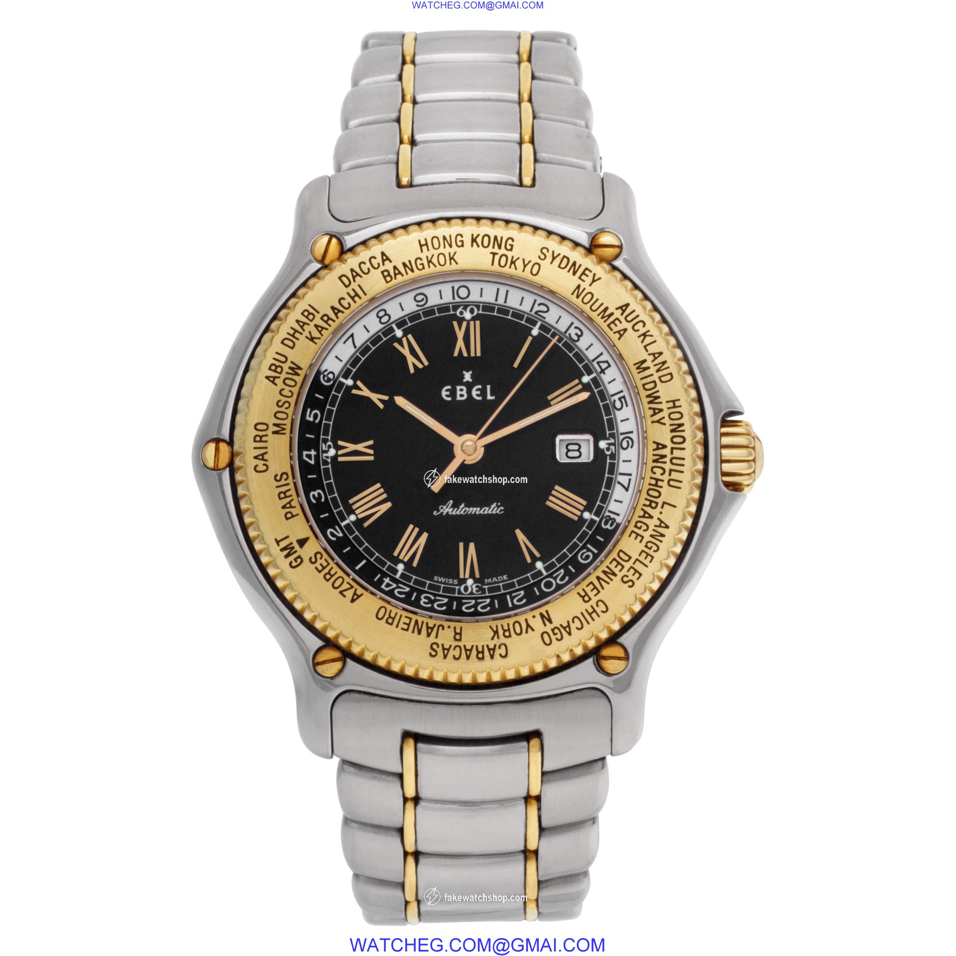 Ebel 1124913 Voyager Automatic Female 18k gold & Stainless Steel 2