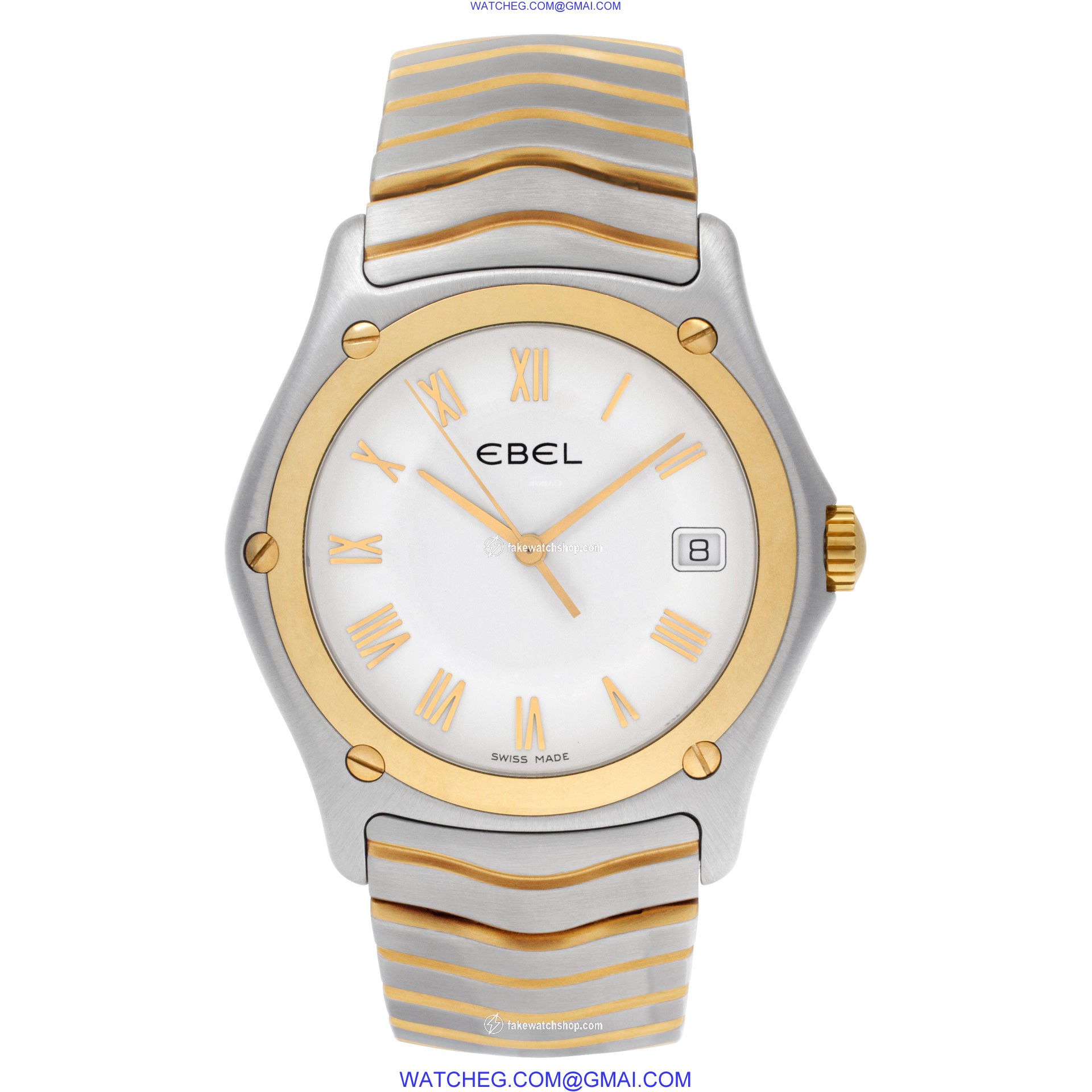 Ebel 1187f41 Sportwave Quartz Male 18k gold & Stainless Steel 2