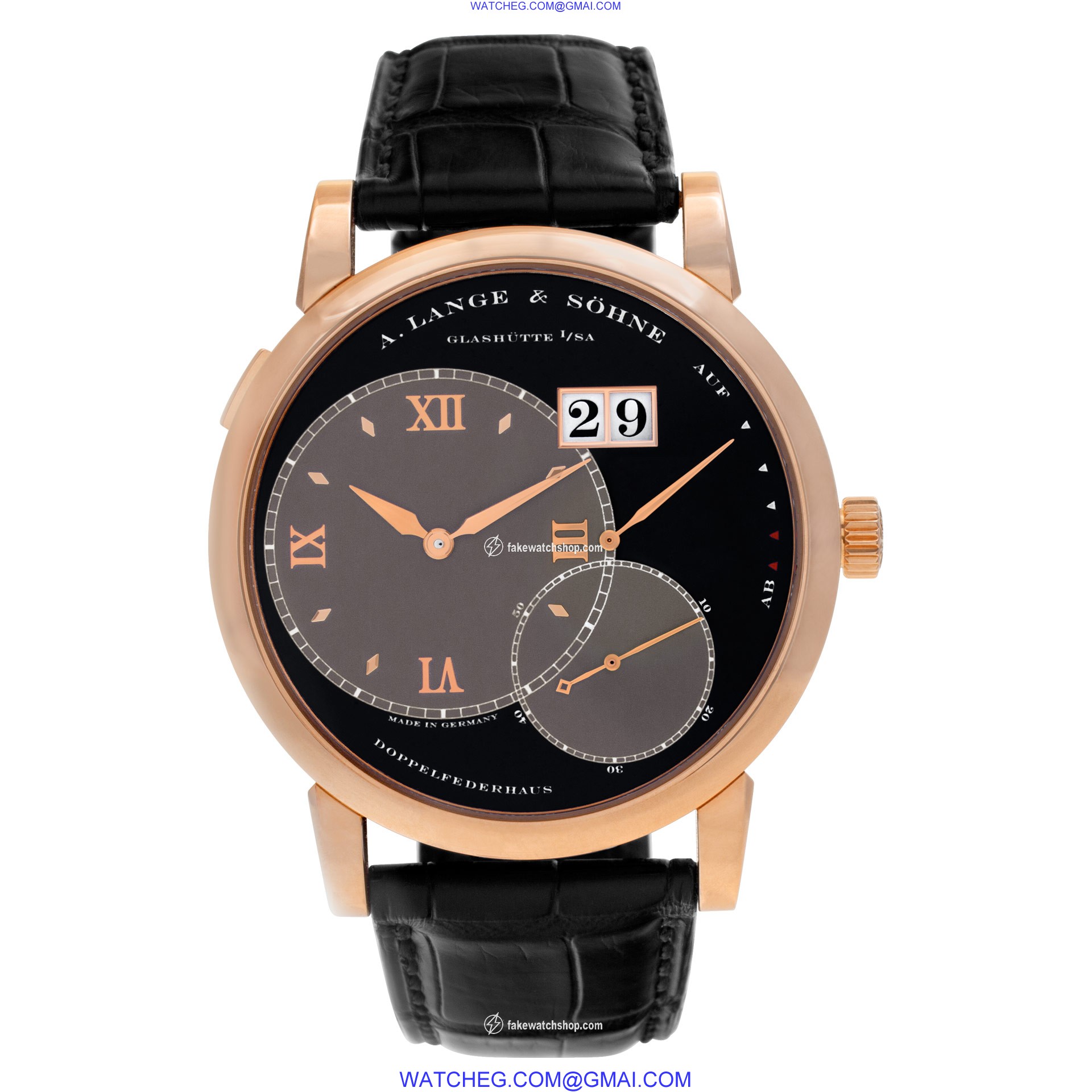 A. Lange & Sohne 115.031 Lange 1 Manual Male 18k rose gold 2