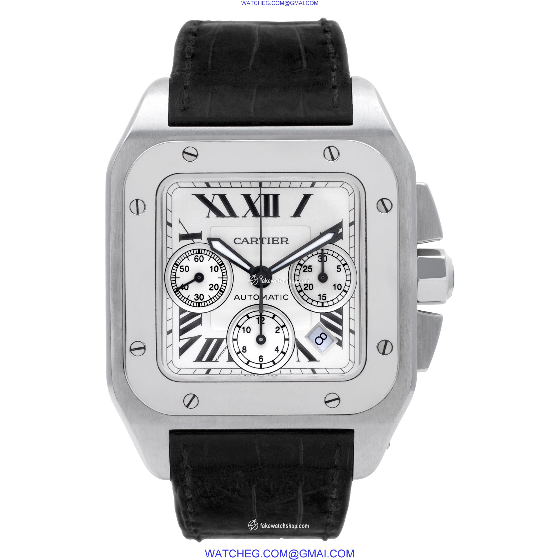 Cartier W20090x8 Santos 100 Automatic Male Stainless Steel 2