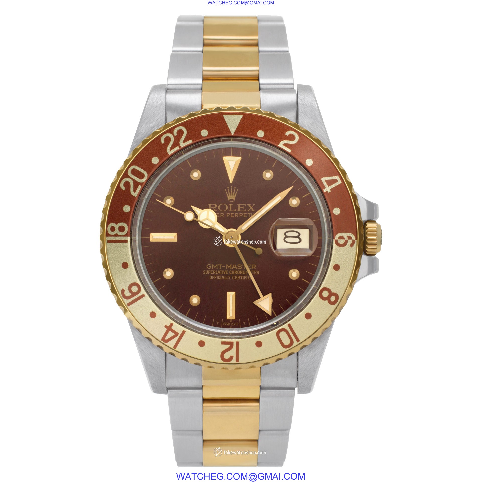Rolex 16753 GMT-Master Automatic Male 18k gold & Stainless Steel 2