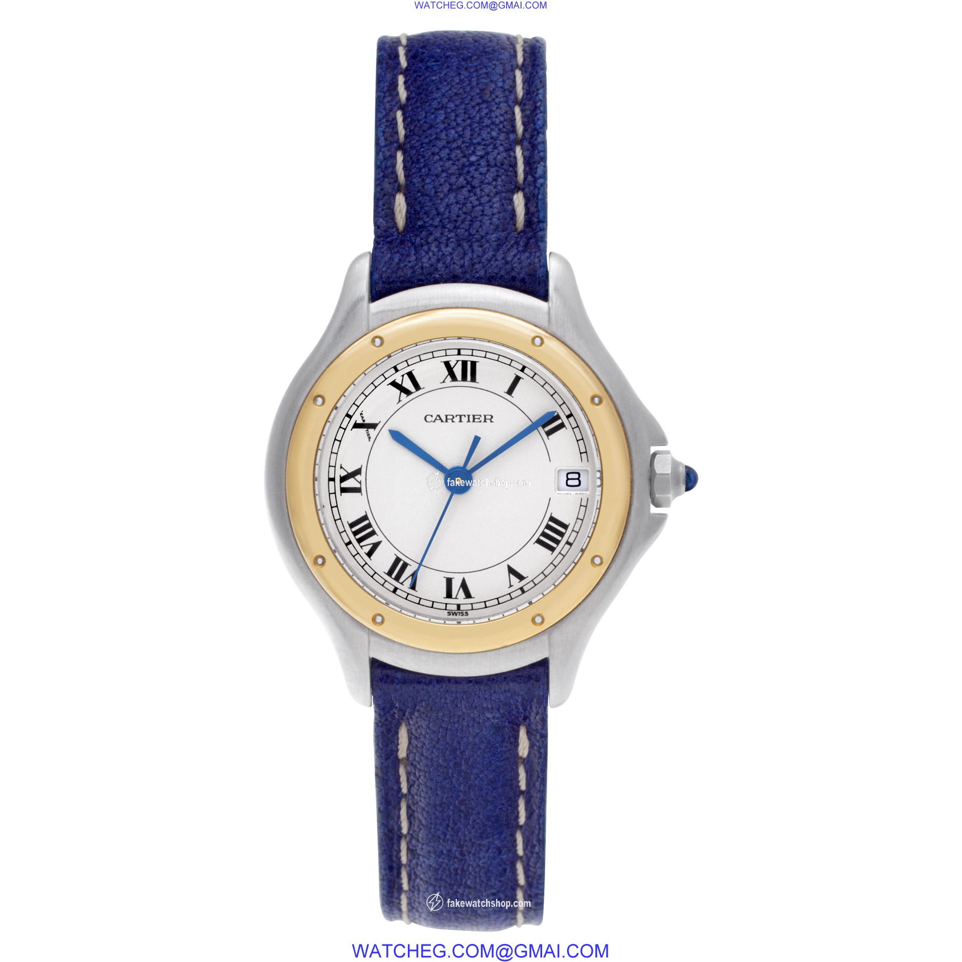Cartier 187908C Cougar Quartz Unisex 18k gold & Stainless Steel 2