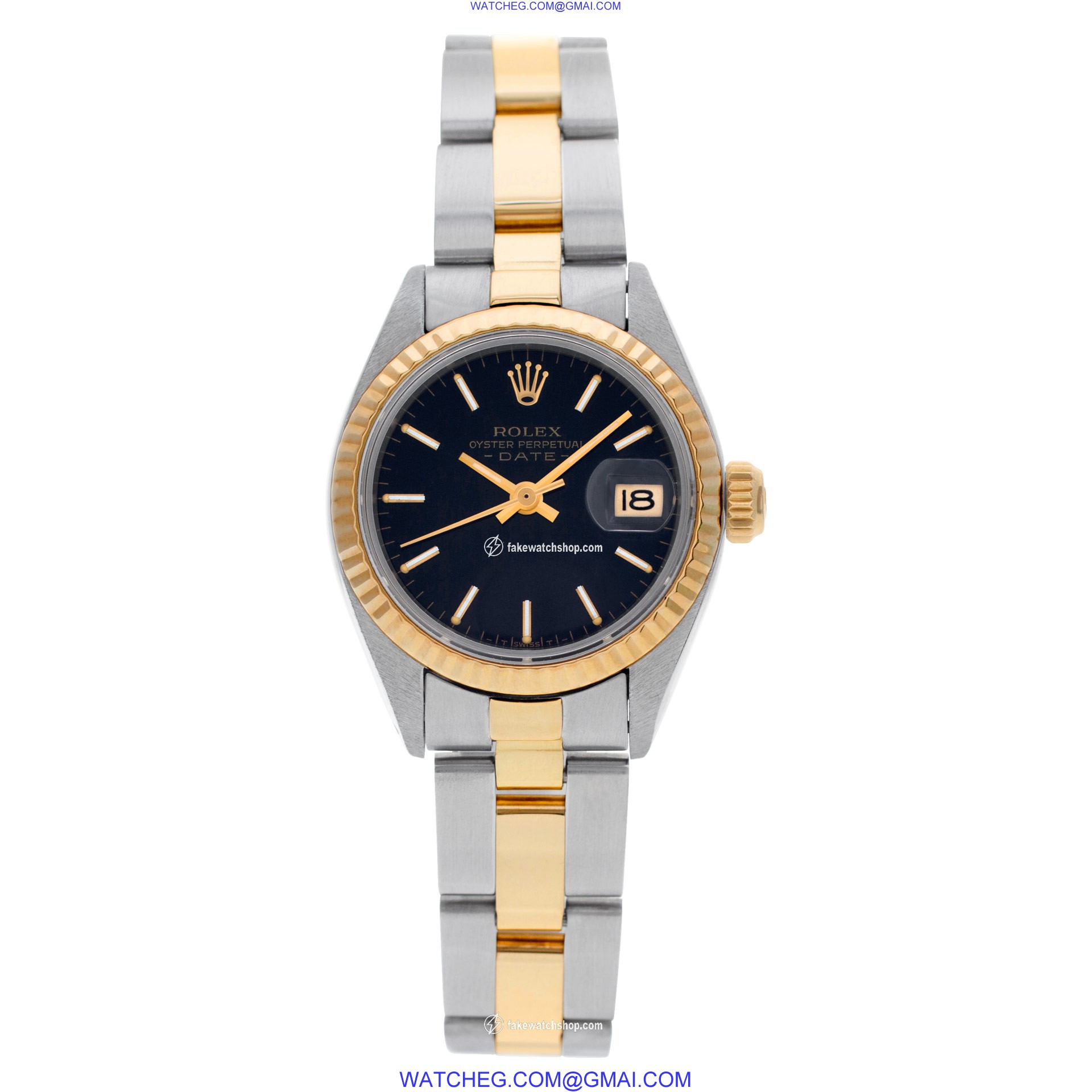 Rolex 6917 Date Automatic Female 18k gold & Stainless Steel 2