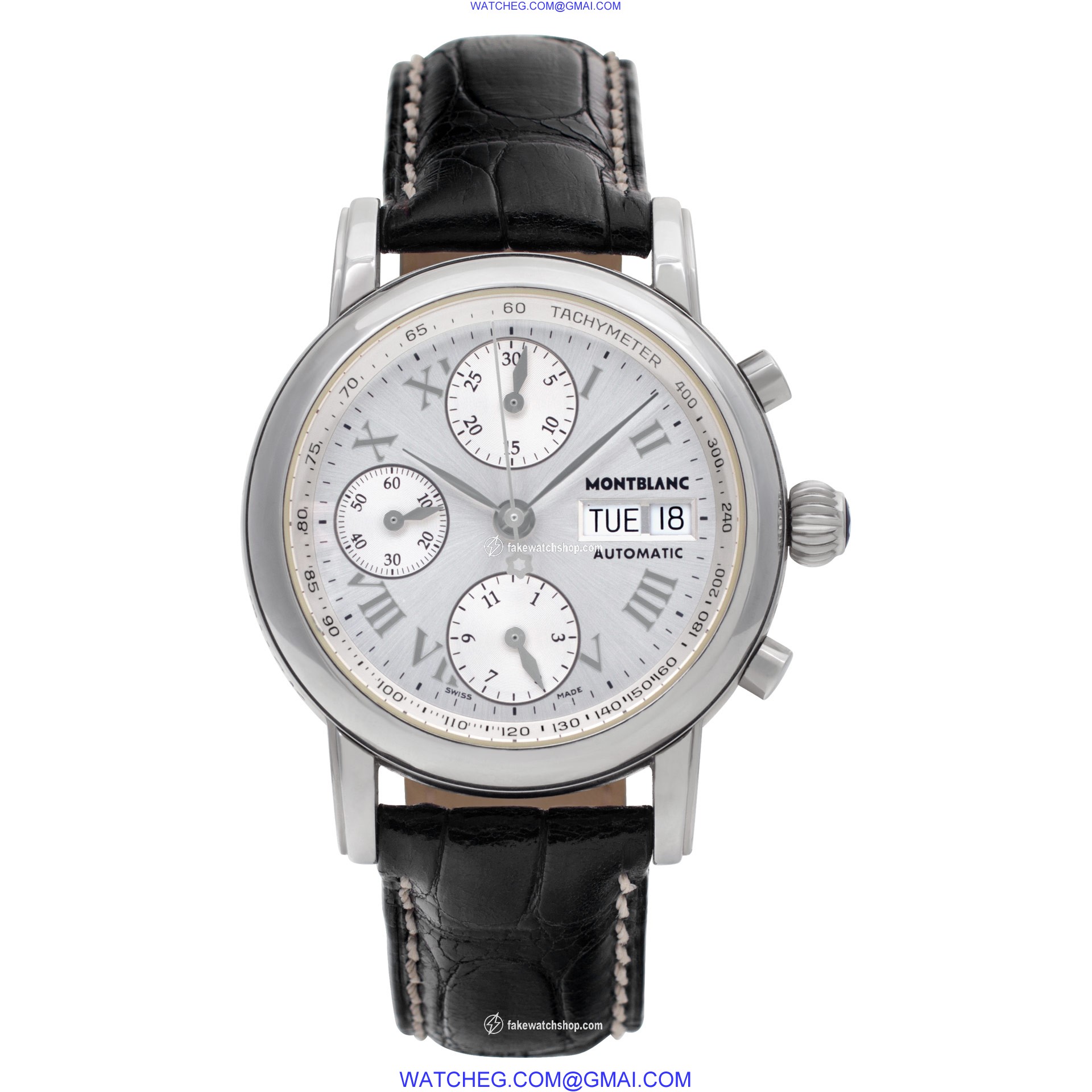 MontBlanc 7016 Chronograph Automatic Male Stainless Steel 2