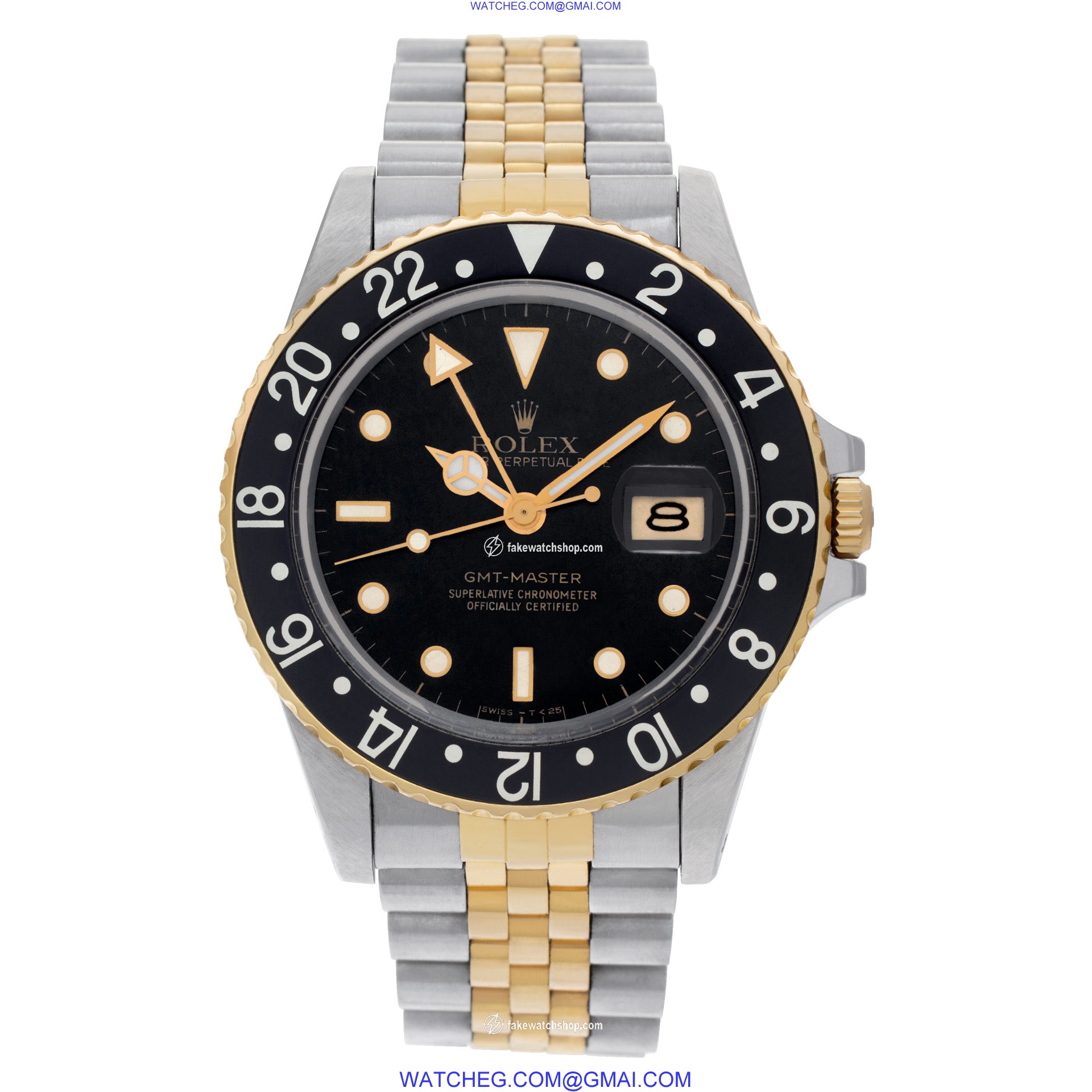 Rolex 16753 GMT-Master Automatic Male 18k gold & Stainless Steel 2