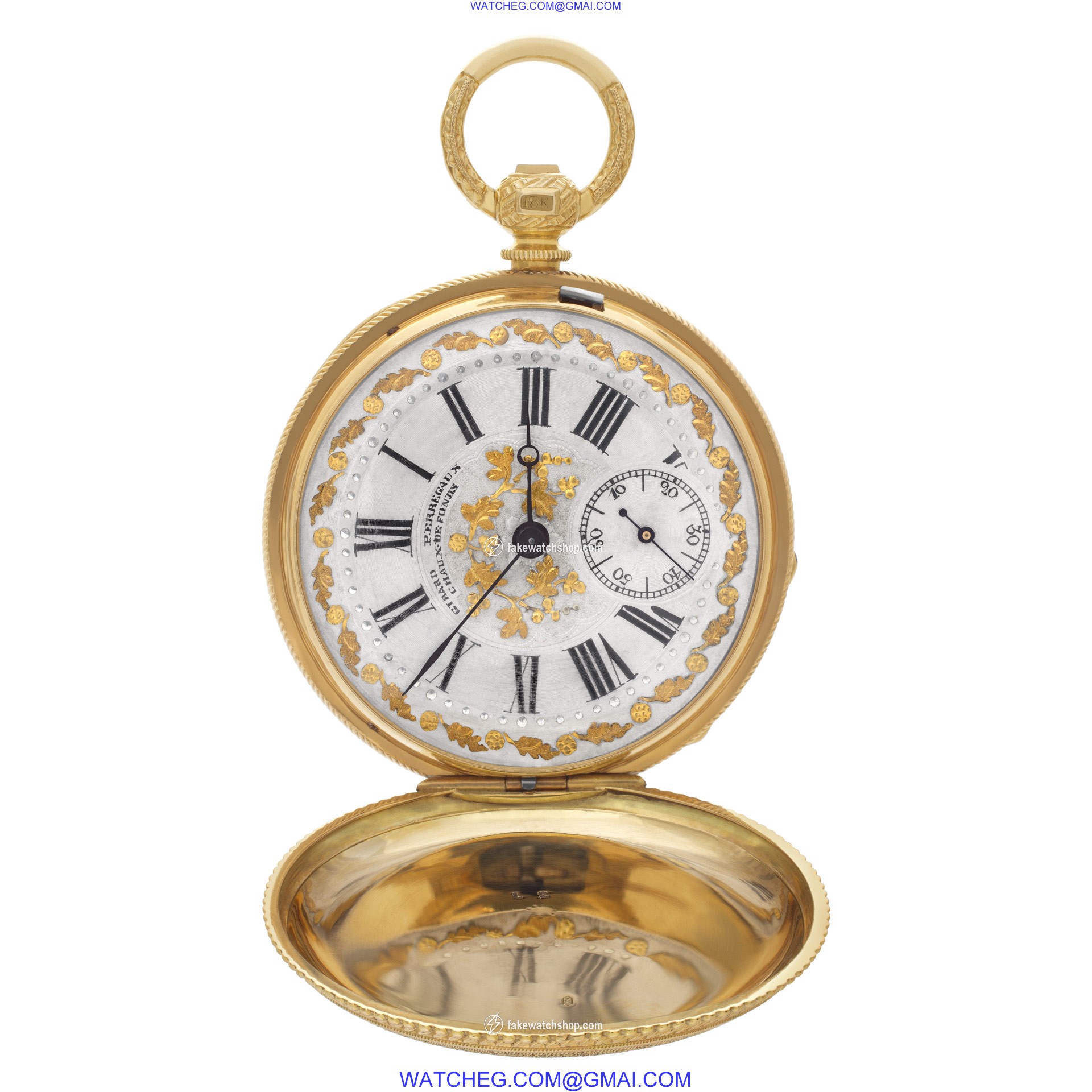 Girard Perregaux HUNTER pocket watch Manual Female 18k yellow gold 2