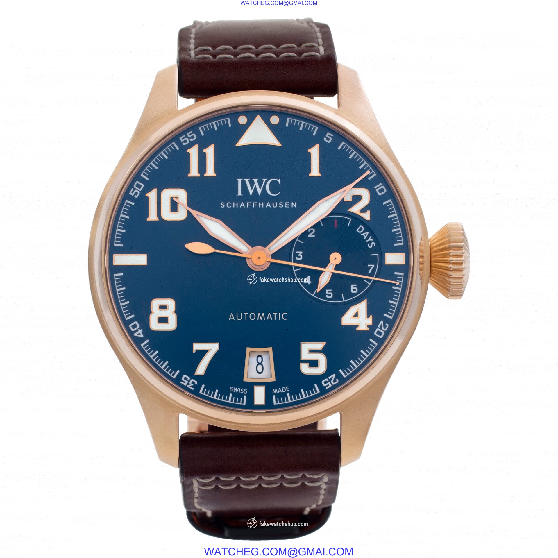 IWC IW500909 Big Pilot Saint Exupery Automatic Male 18k rose gold 2
