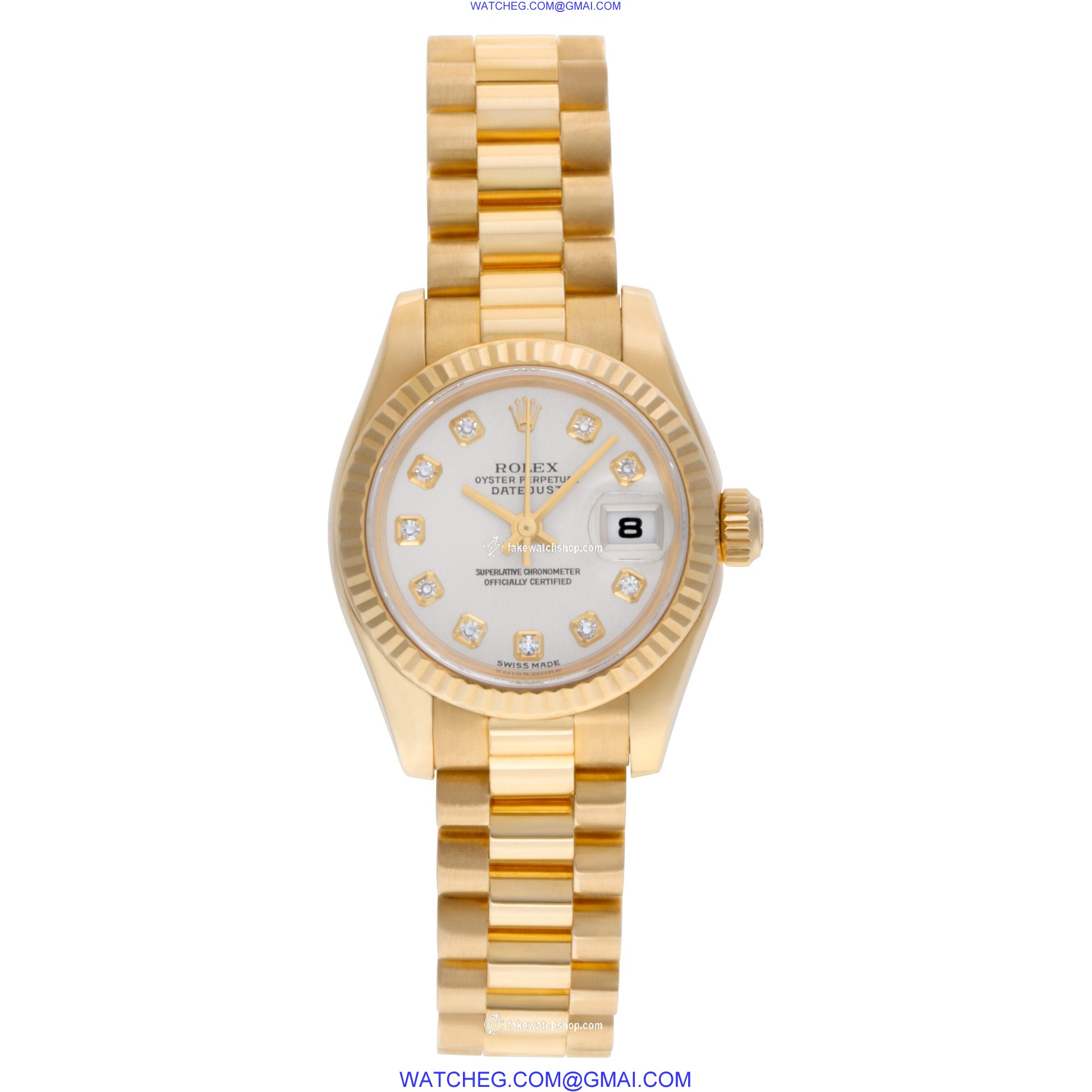 Rolex 179178 Datejust Automatic Female 18k Yellow Gold 2
