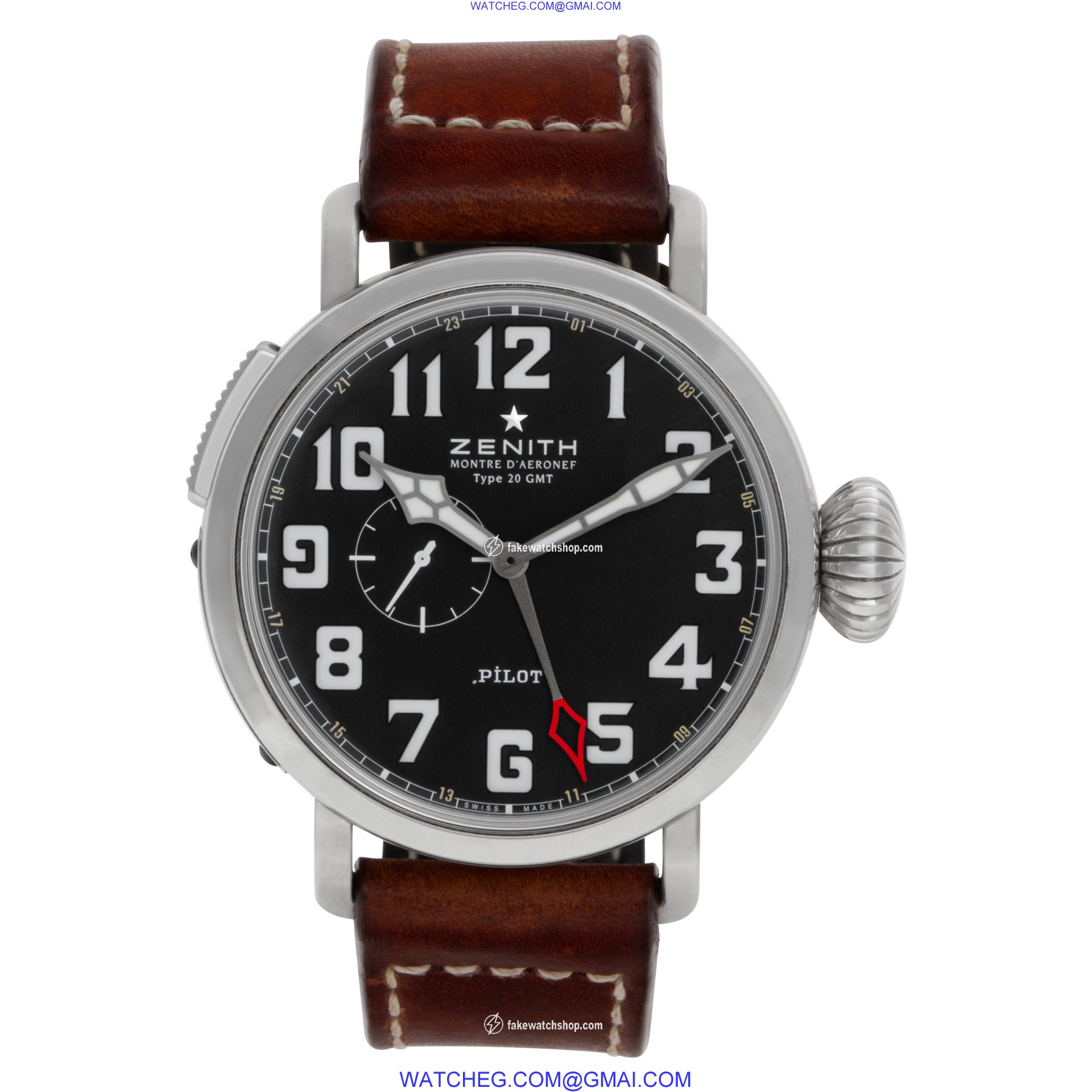 Zenith 03.2430.693 Pilot Montre D Aeronef Automatic Male Stainless Steel 2