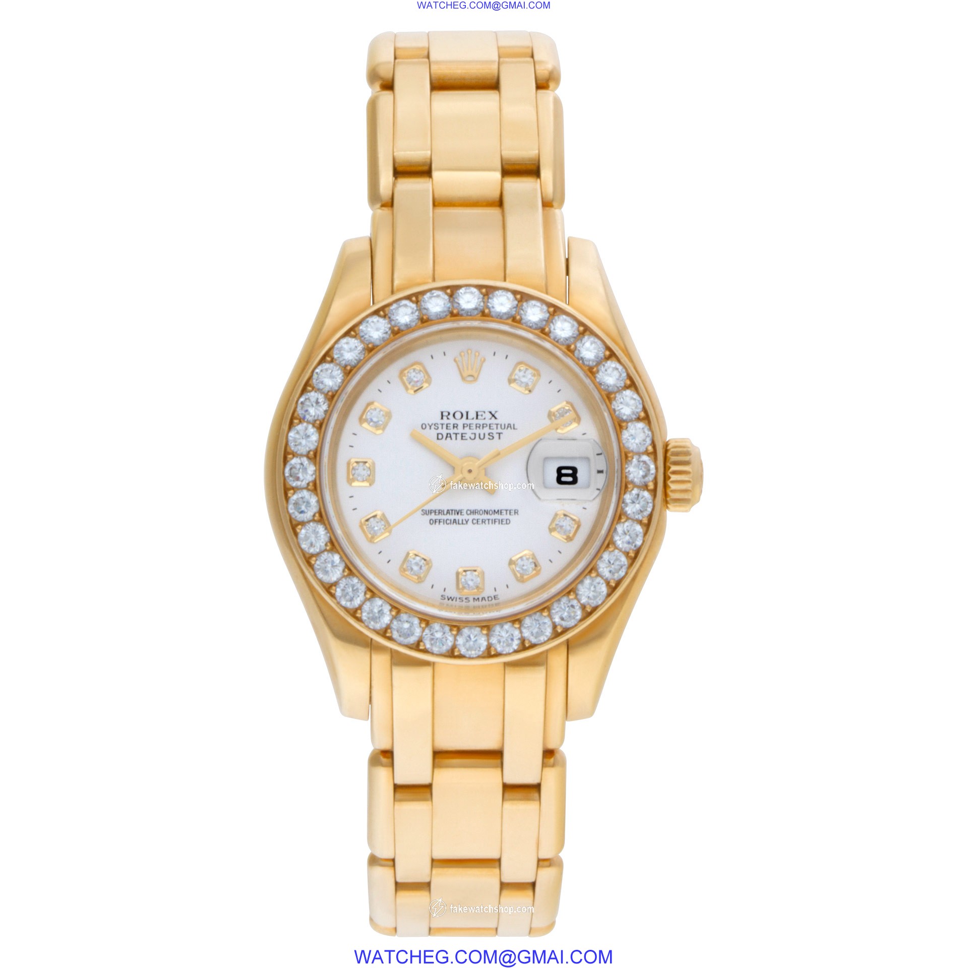 Rolex 80298 Pearlmaster Automatic Female 18k yellow gold 2