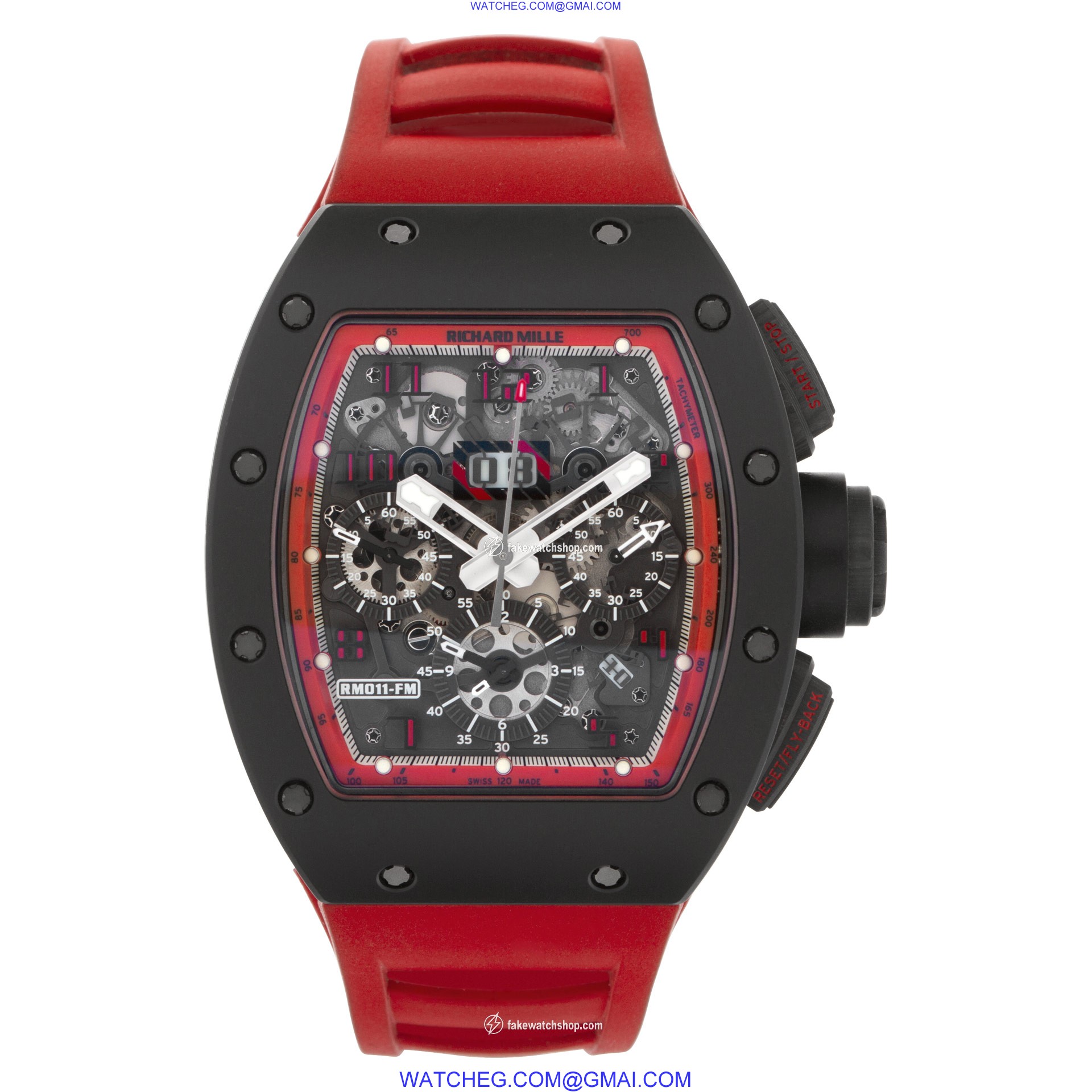 Richard Mille RM 011 CA-TZP/5985 RM 011 Automatic Male Titanium 2