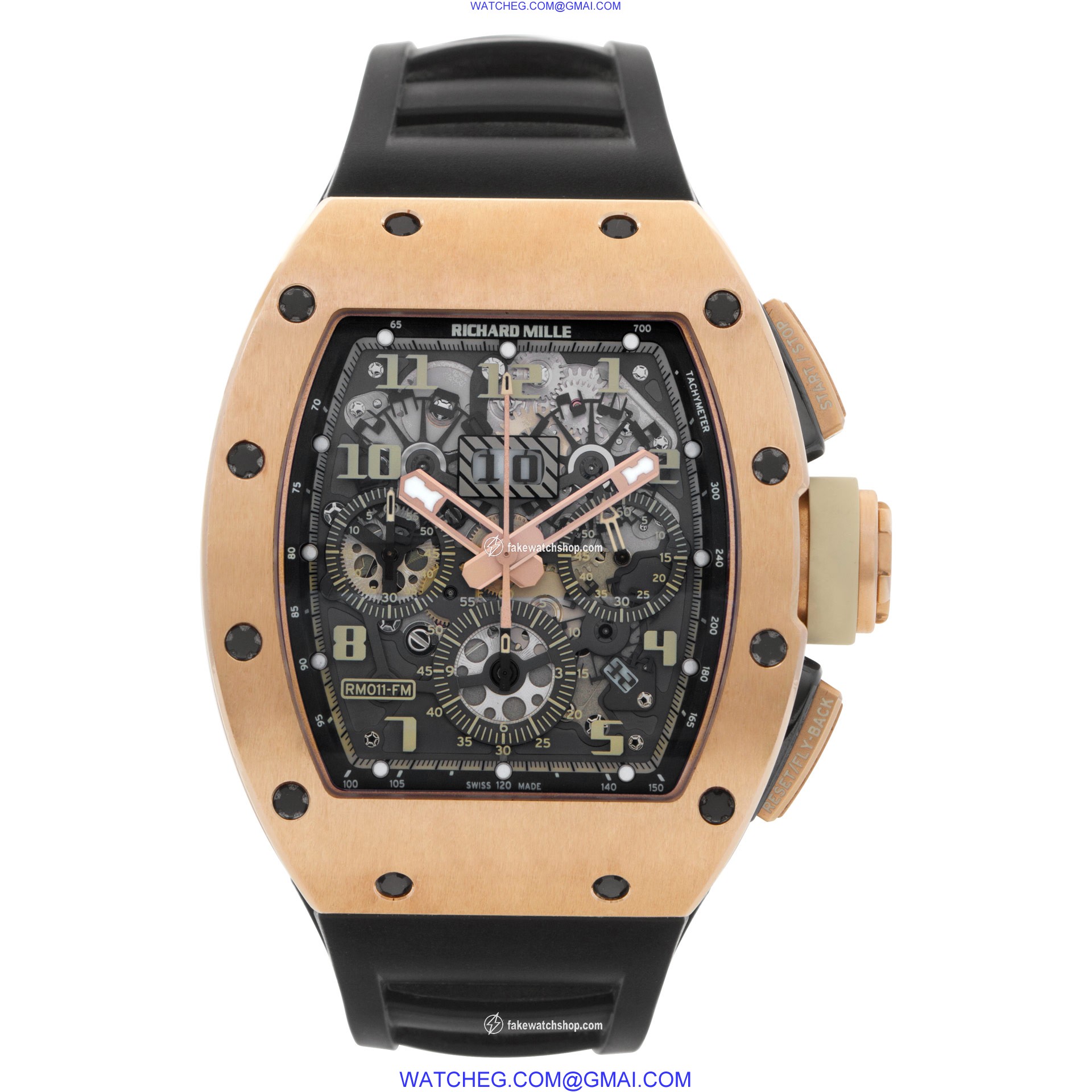 Richard Mille RM011 Felipe Massa Automatic Male 18k rose gold 2
