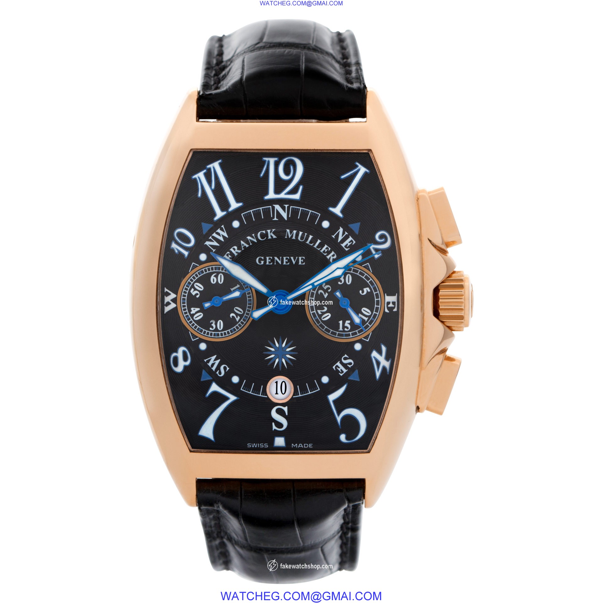 Franck Muller 8080 CC AT Curvex Automatic Male 18k Pink Gold 2