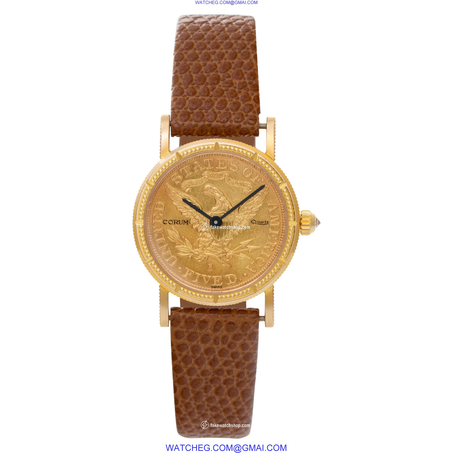 Corum Corum 2918 $5 Coin Quartz Female 18k yellow gold 2