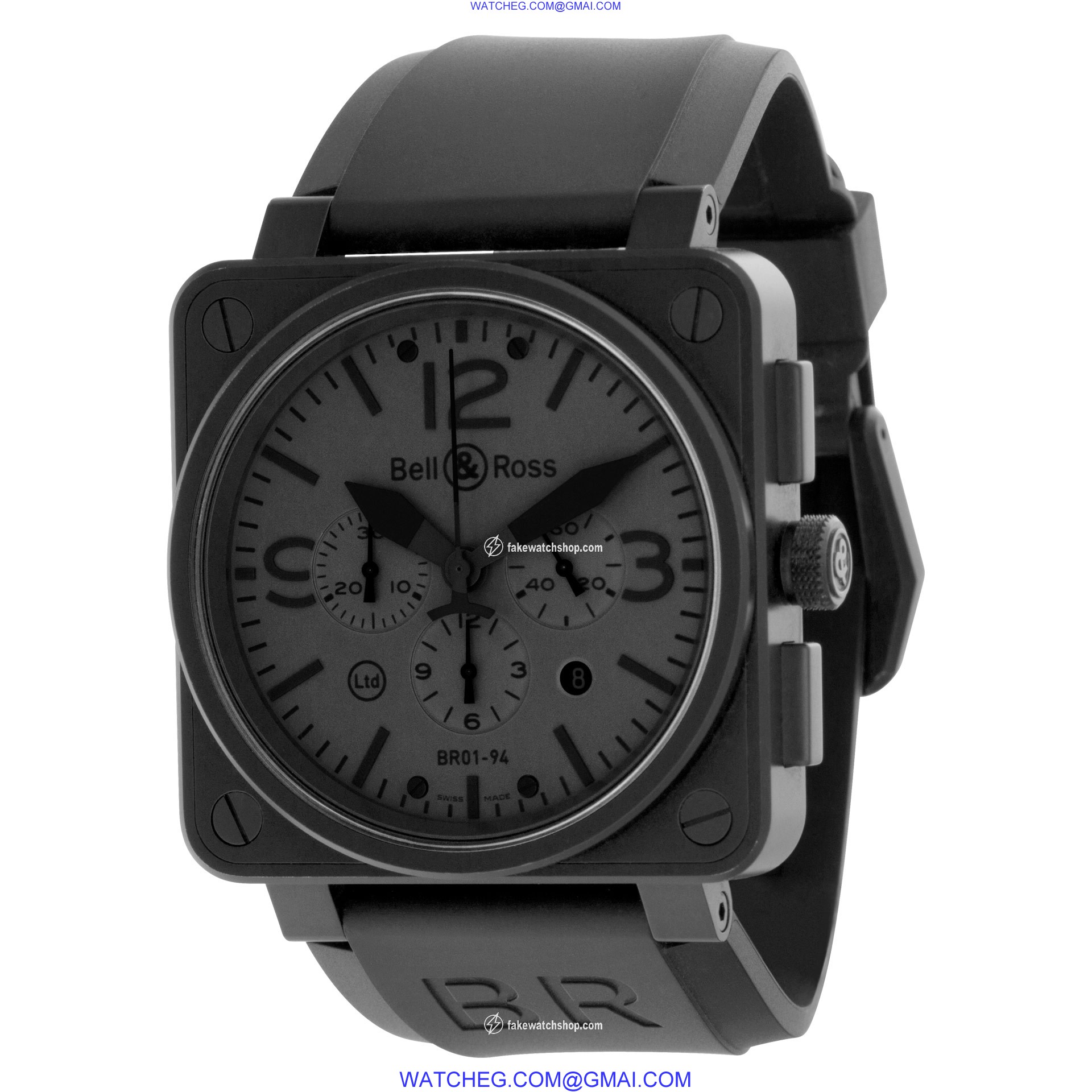 Bell & Ross BR01-94-S Chronograph Automatic Male PVD steel 2