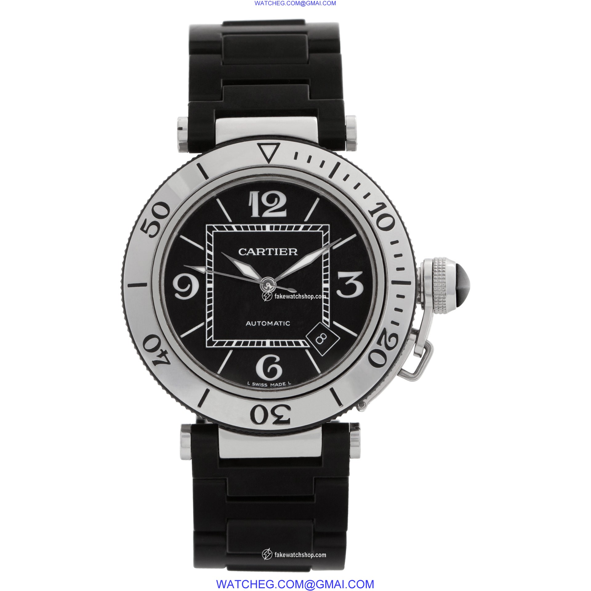 Cartier w31077U2 Pasha Seatimer Automatic Male Stainless Steel 2