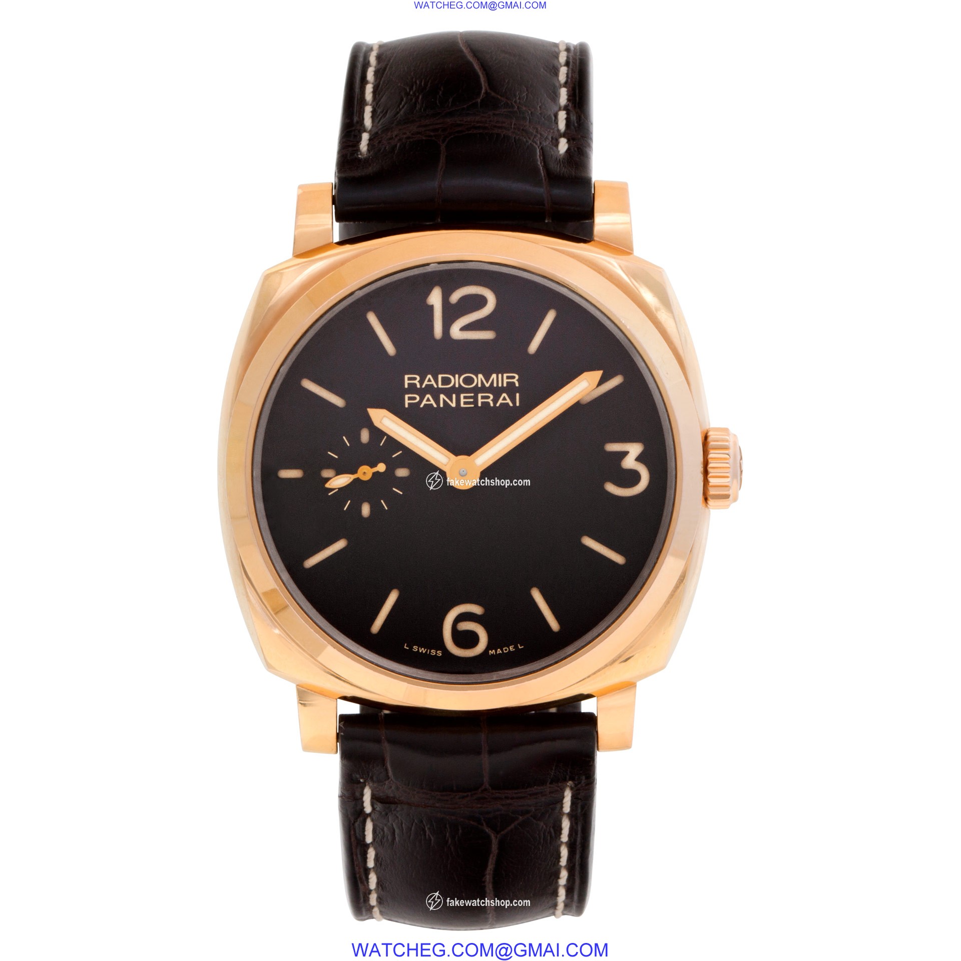 Panerai PAM 439 Radiomir Manual Male 18k rose gold 2