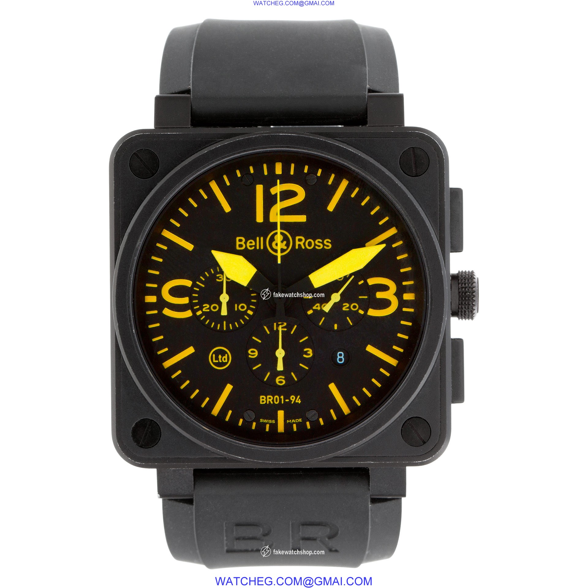 Bell & Ross BR01-94-S Aviation Automatic Male PVD steel 2