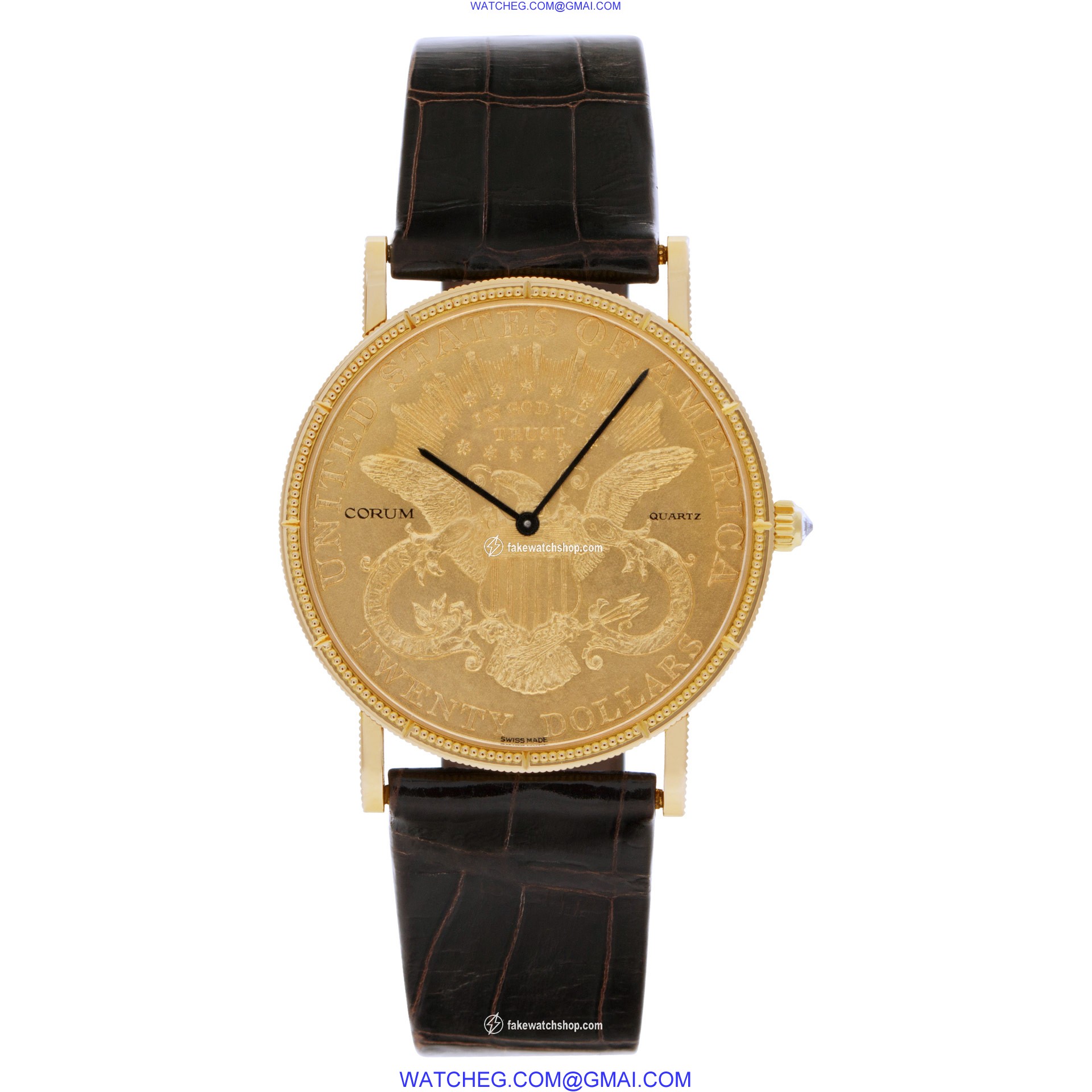 Corum 4414556 $20 Coin Quartz Male 18k yellow gold 2