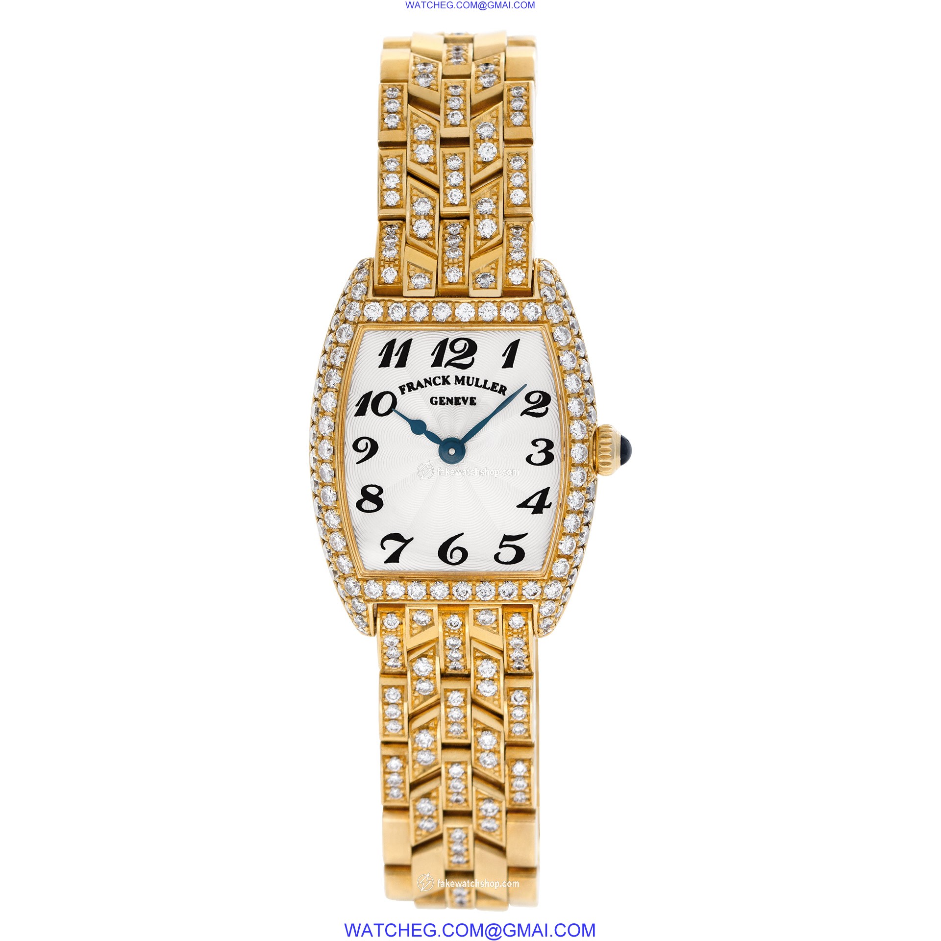Franck Muller 2251 qz d Curvex Quartz Female 18k yellow gold 2