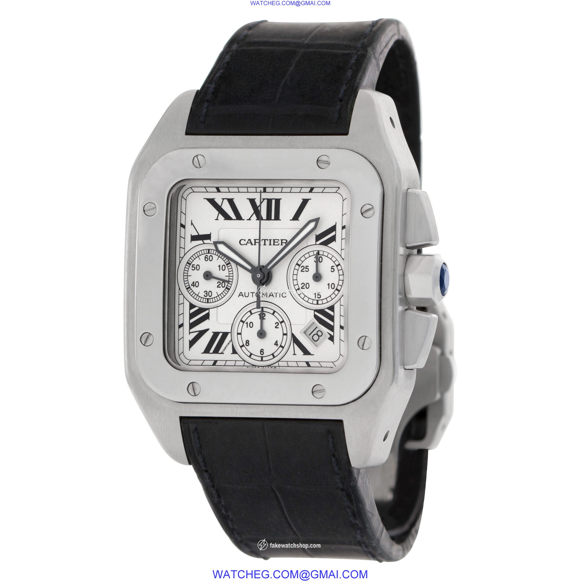 Cartier WX20090X8 Santos 100 Automatic Male Stainless Steel 2