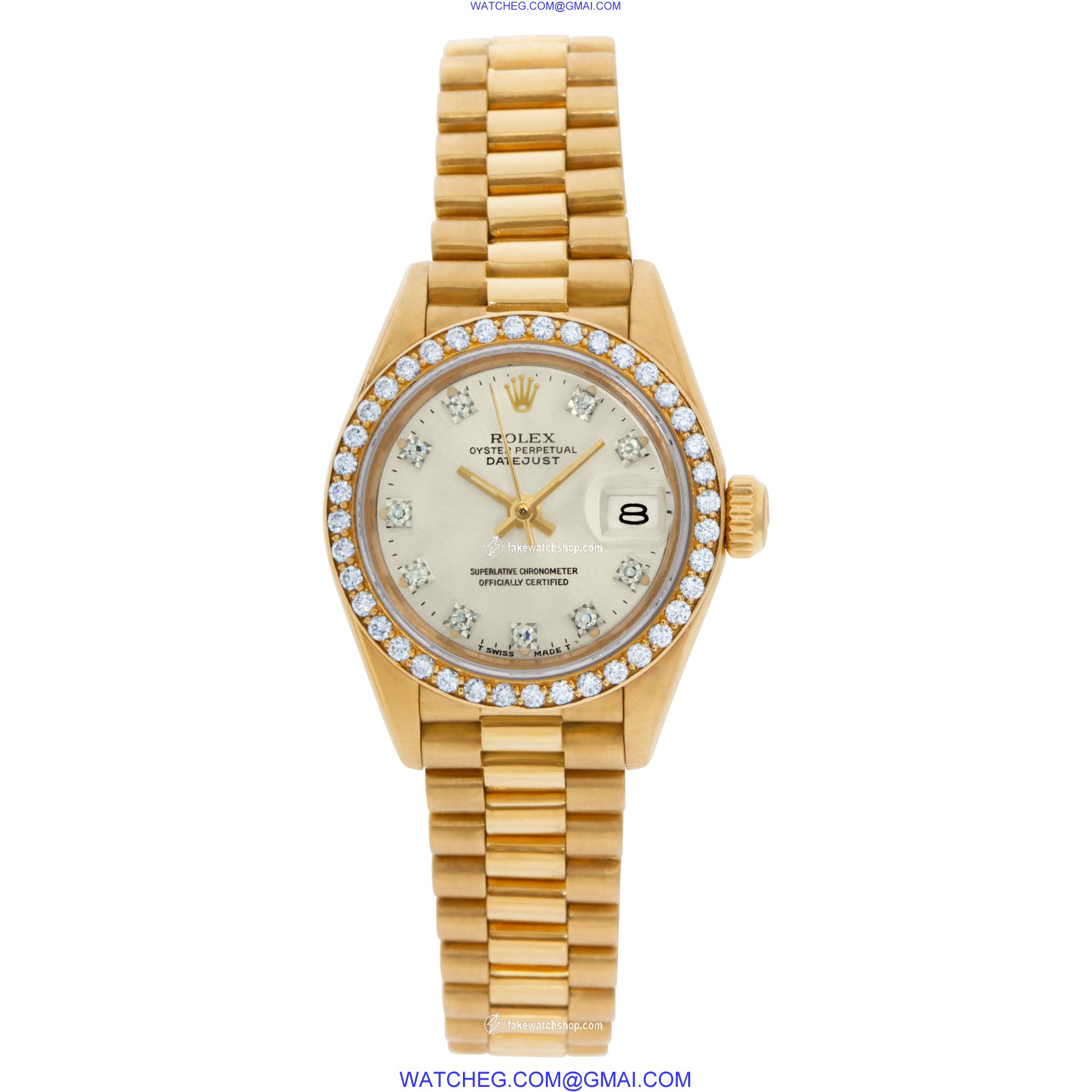 Rolex 69138 Datejust Automatic Female 18k yellow gold 2