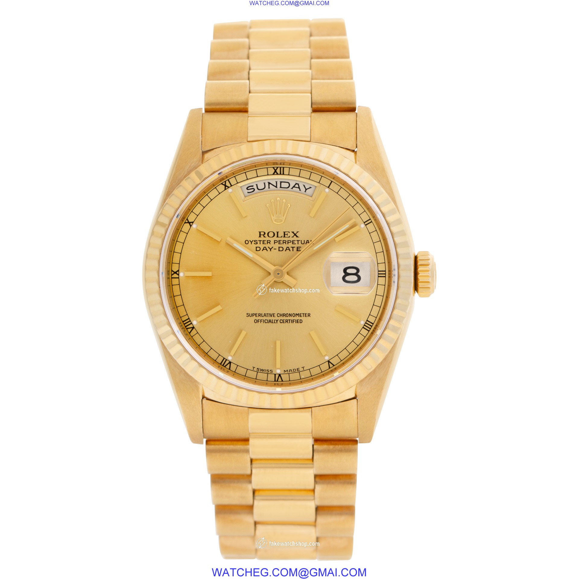 Rolex 18238 Day-Date Automatic Male 18k yellow gold 2