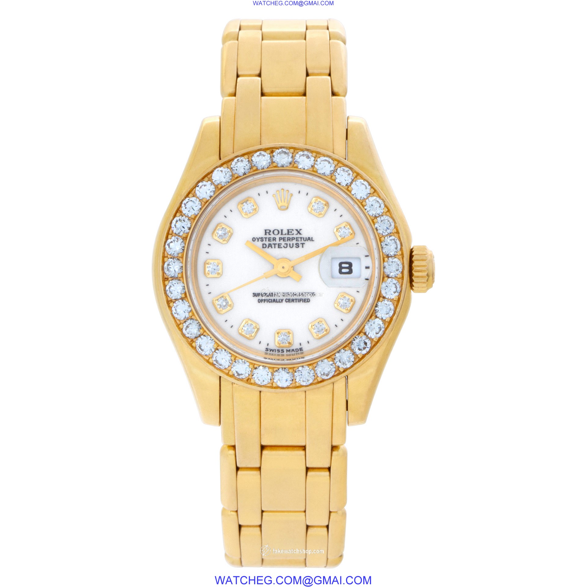 Rolex 69298 Pearlmaster Automatic Female 18k yellow gold 2