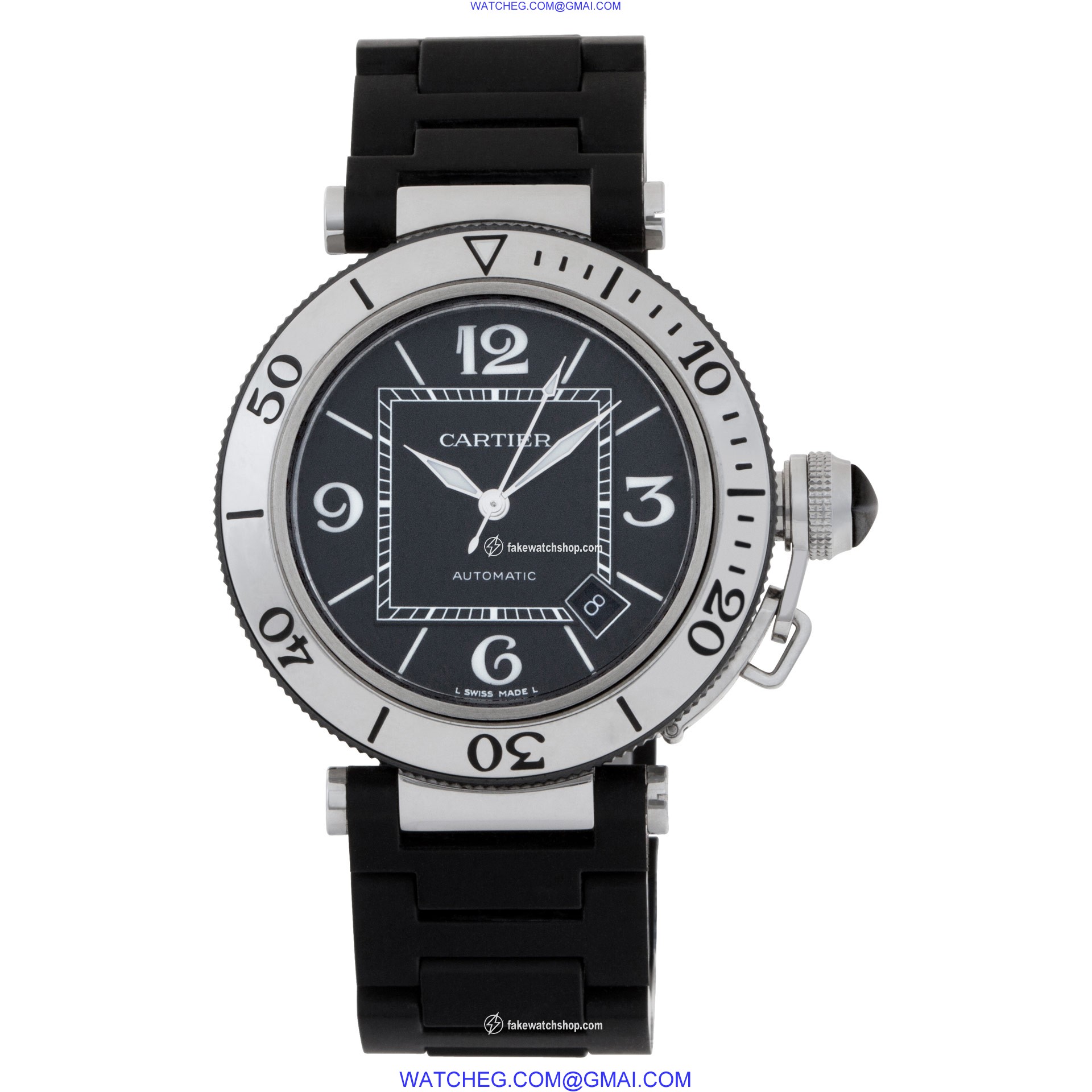 Cartier W31077U2 Pasha Seatimer Automatic Male Stainless Steel 2