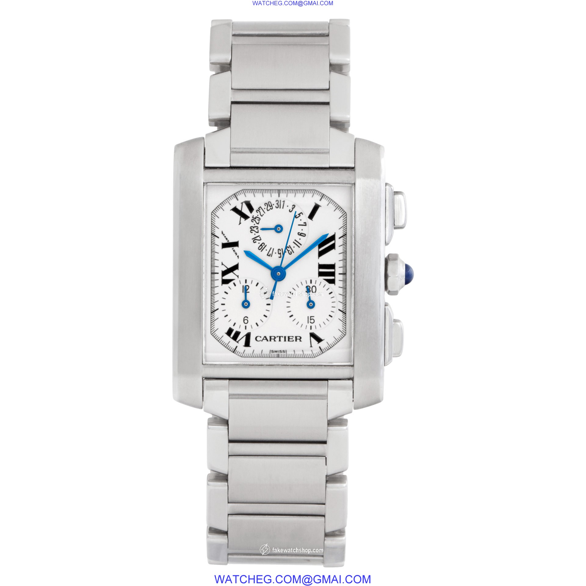 Cartier W51001Q3 Tank Francaise Quartz Unisex Stainless Steel 2