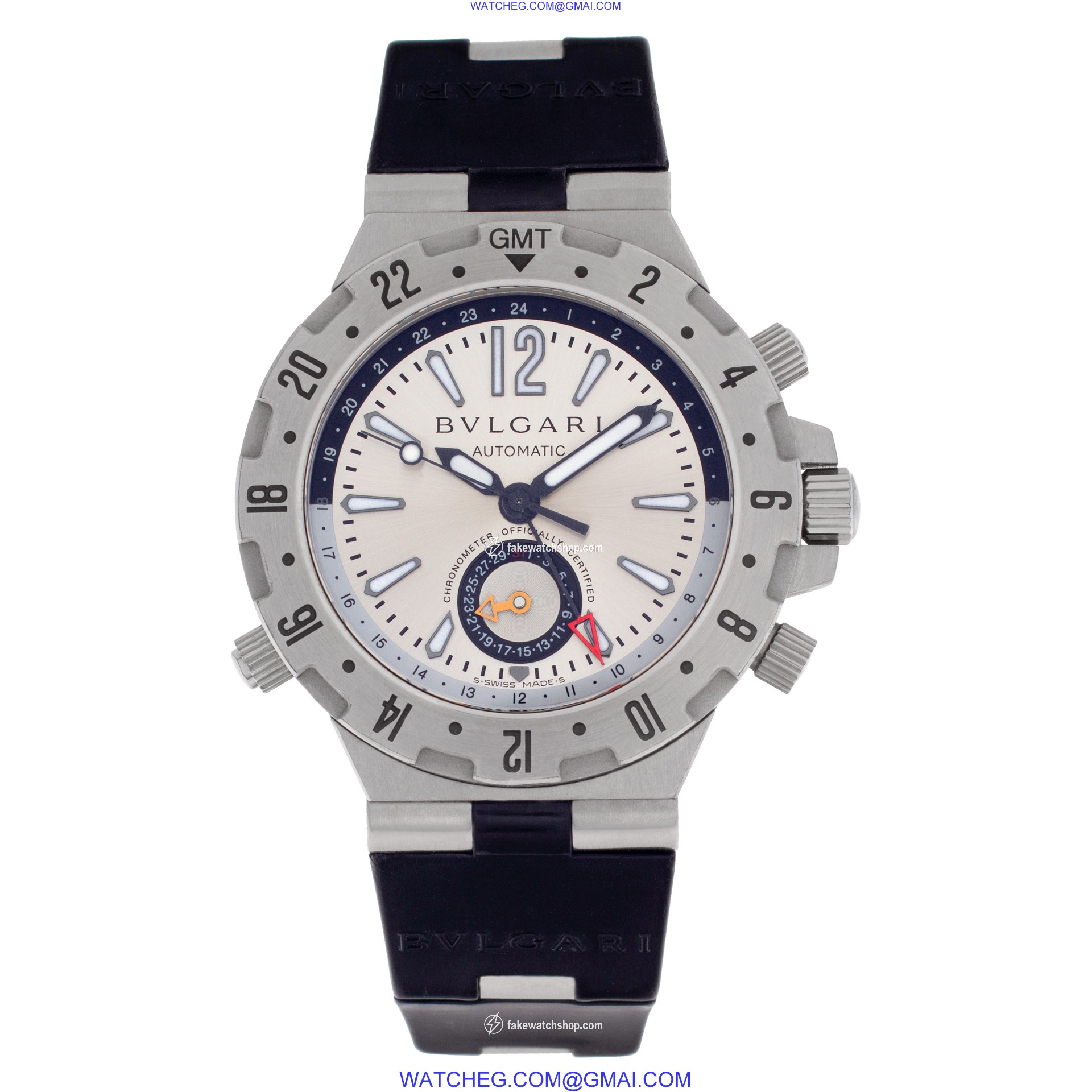 Bvlgari GMT40 S Diagono Professional Automatic Male Stainless Steel 2