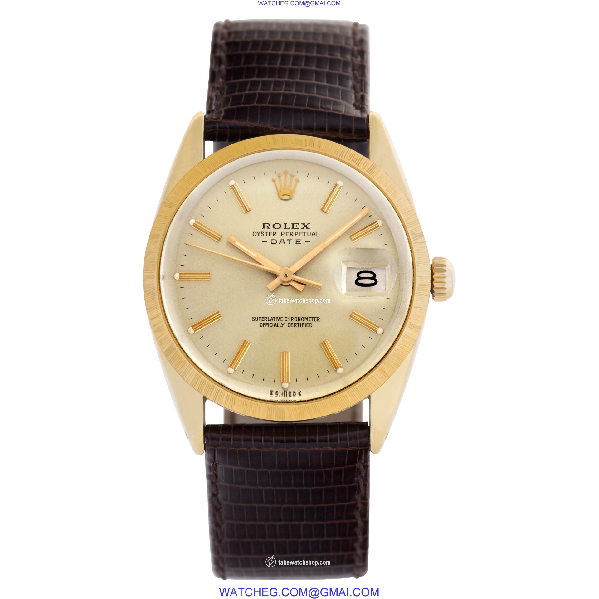 Rolex 15505 Date Automatic Unisex gold shell 2