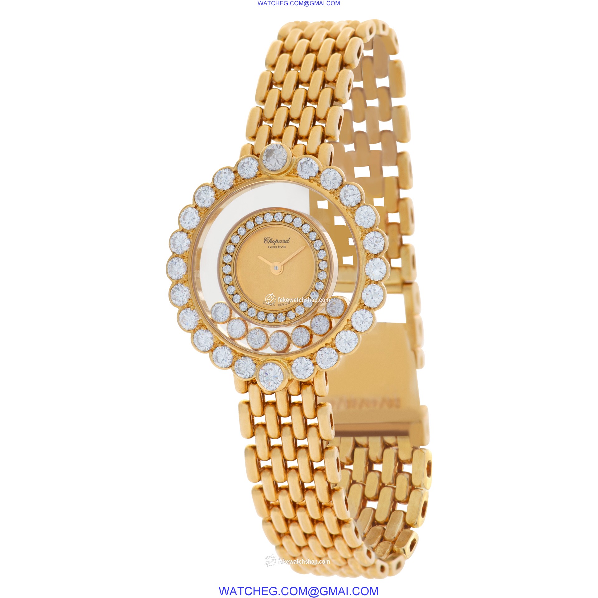Chopard 204180-0001 Happy Diamond Quartz Female 18k yellow gold 2