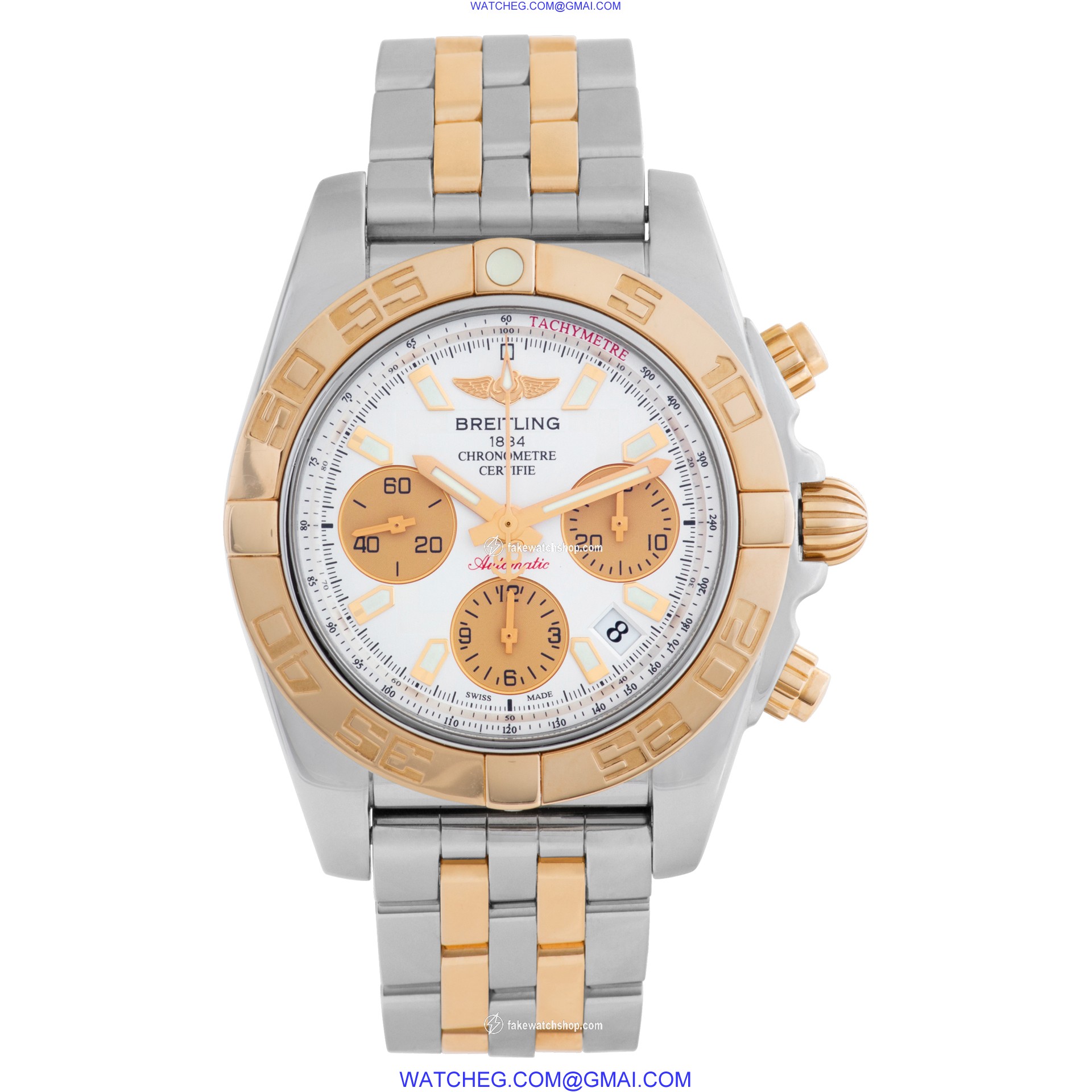 Breitling CB014012 Chronomat Automatic Male 18k gold & Stainless Steel 2