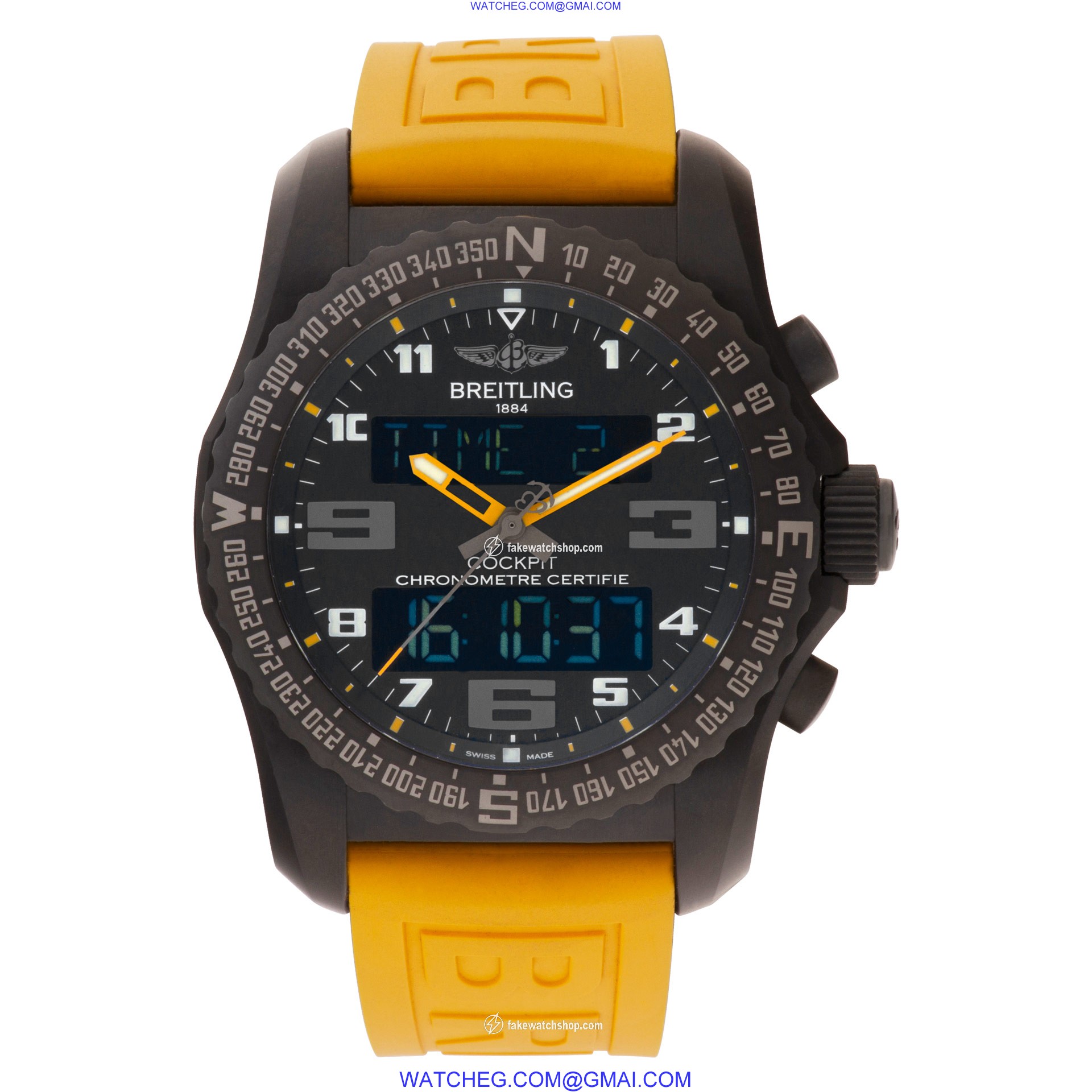 Breitling VB5010 Cockpit Quartz Male Black Titanium 2