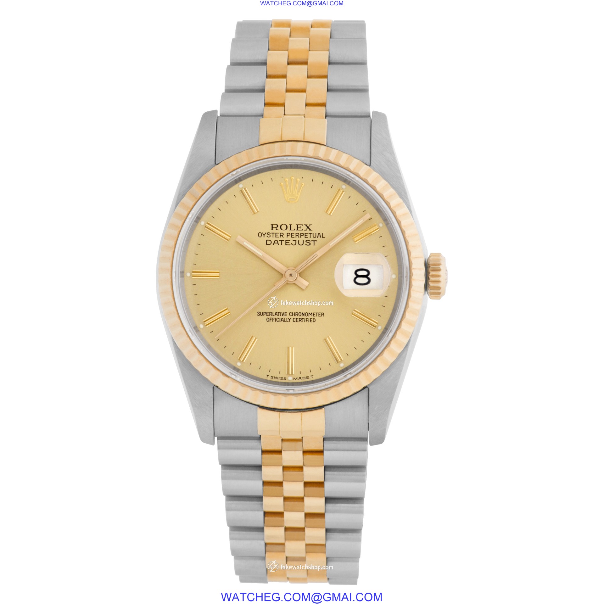 Rolex 16233 Datejust Automatic Male 18k gold & Stainless Steel 2