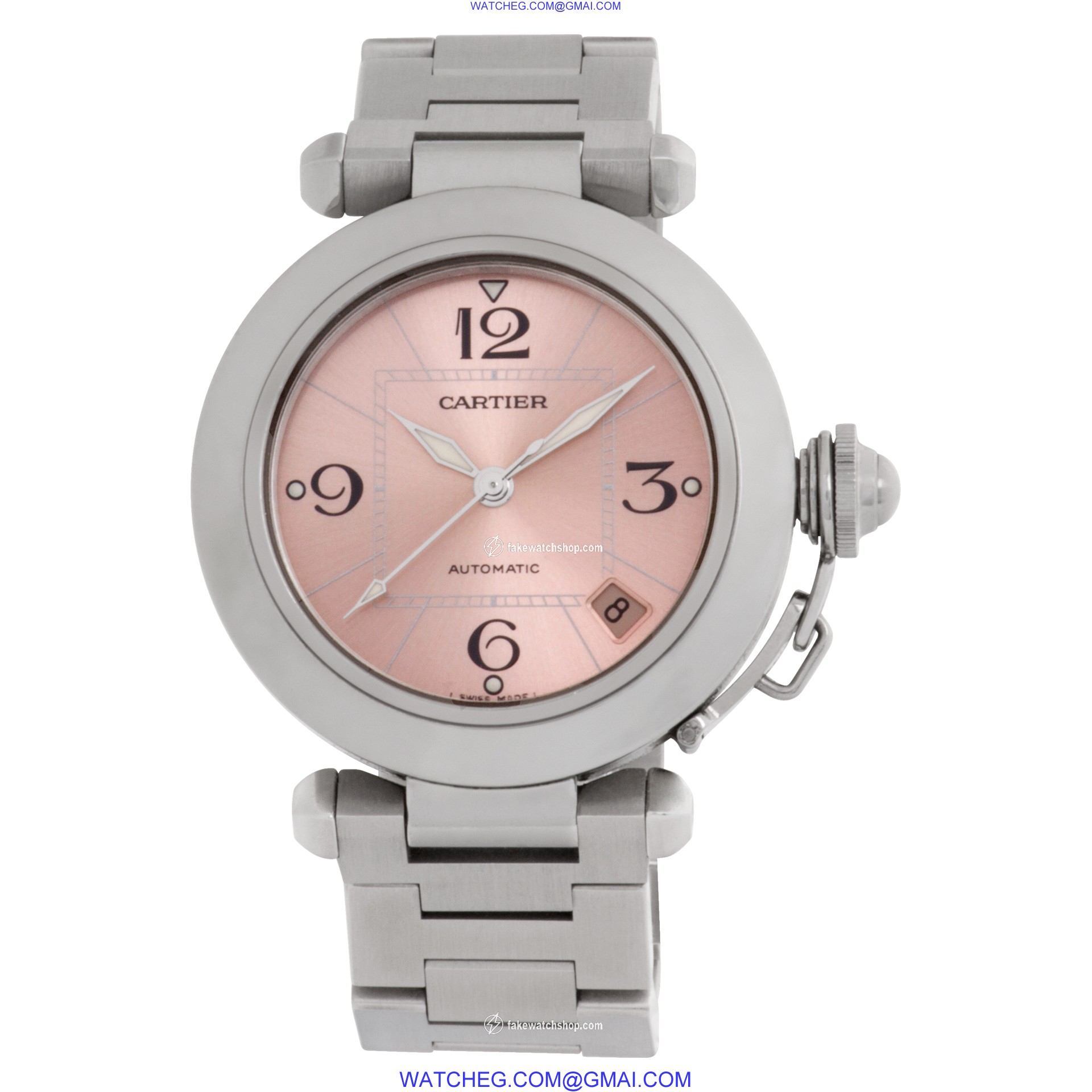 Cartier w31074M7 Pasha C Automatic Female Stainless Steel 2