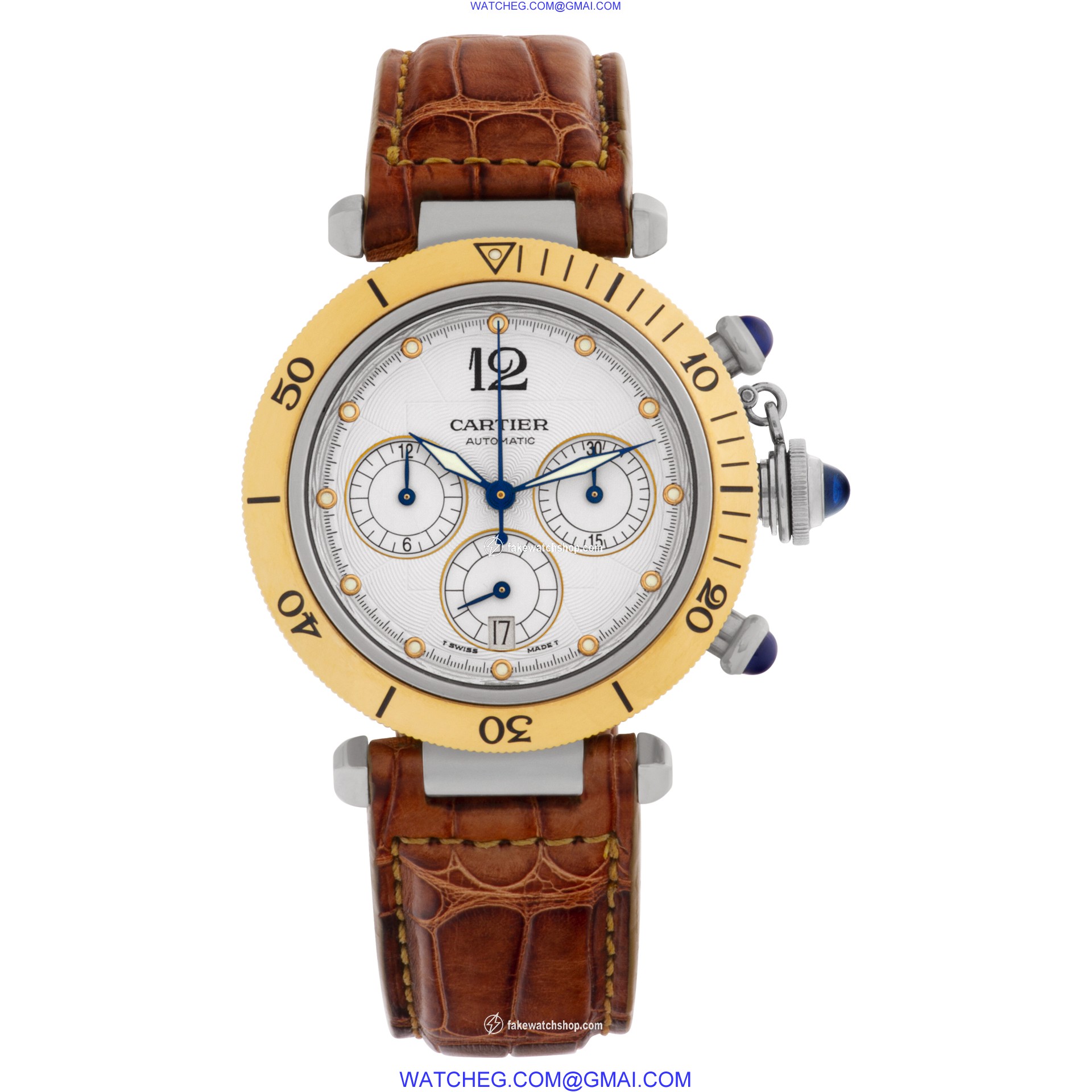 Cartier W31036T6 Pasha Automatic Unisex Stainless Steel 2