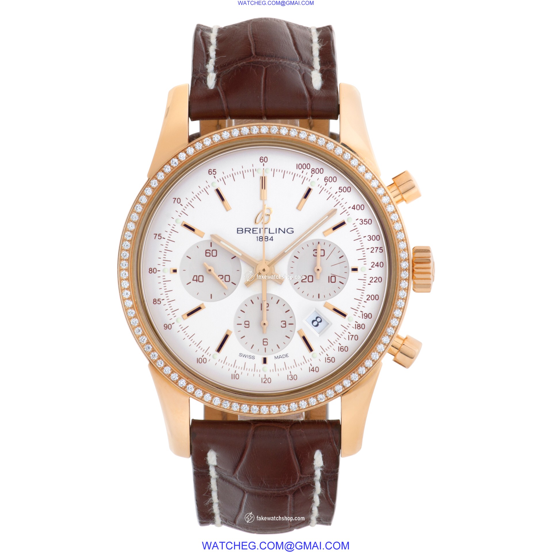 Breitling RB0152 Transocean Chronograph Automatic Male 18k rose gold 2