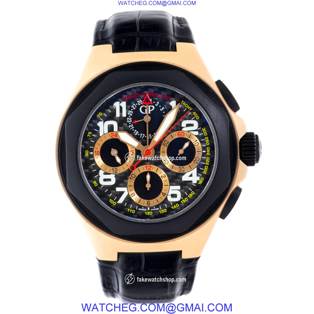 Girard Perregaux 8017862672SBB6B Laureato Automatic Male 18k rose gold 2