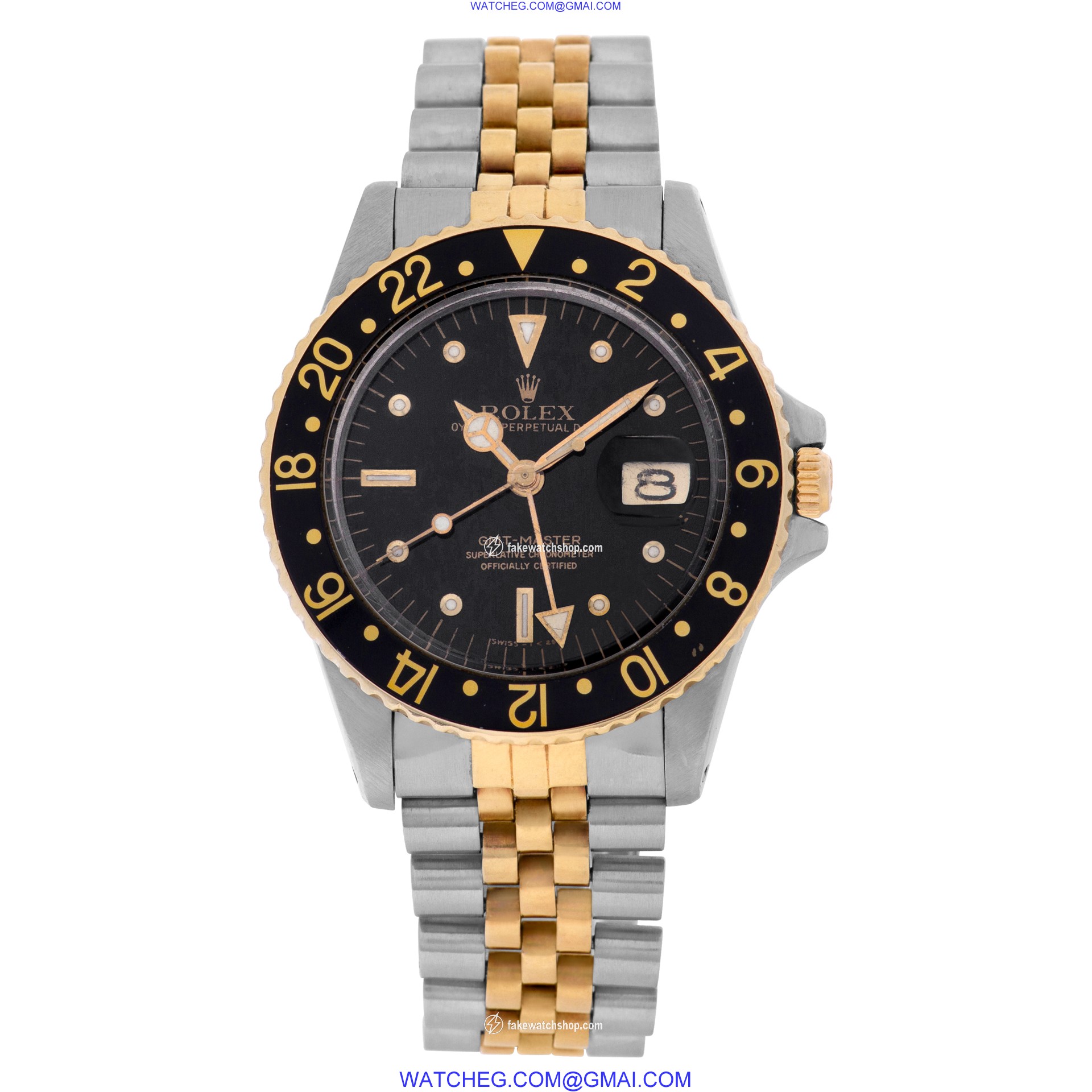 Rolex 16753 GMT-Master Automatic Male 18k gold & Stainless Steel 2