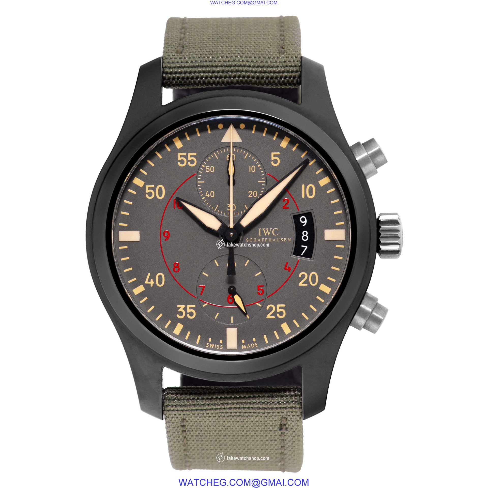 IWC IW388002 Pilots Chronograph Manual Male titanium & ceramic 2