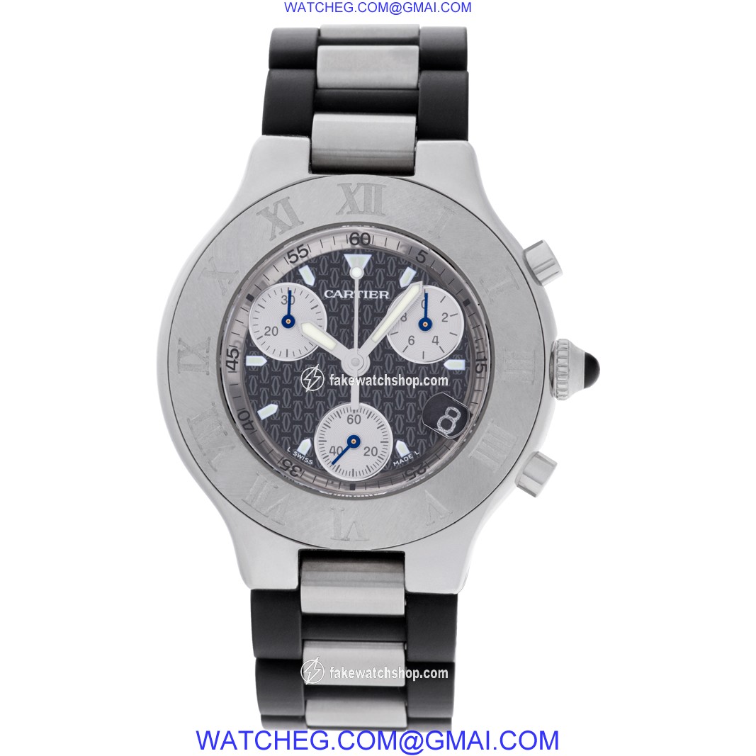 Cartier W522133 Chronoscaph Quartz Female Stainless Steel 2