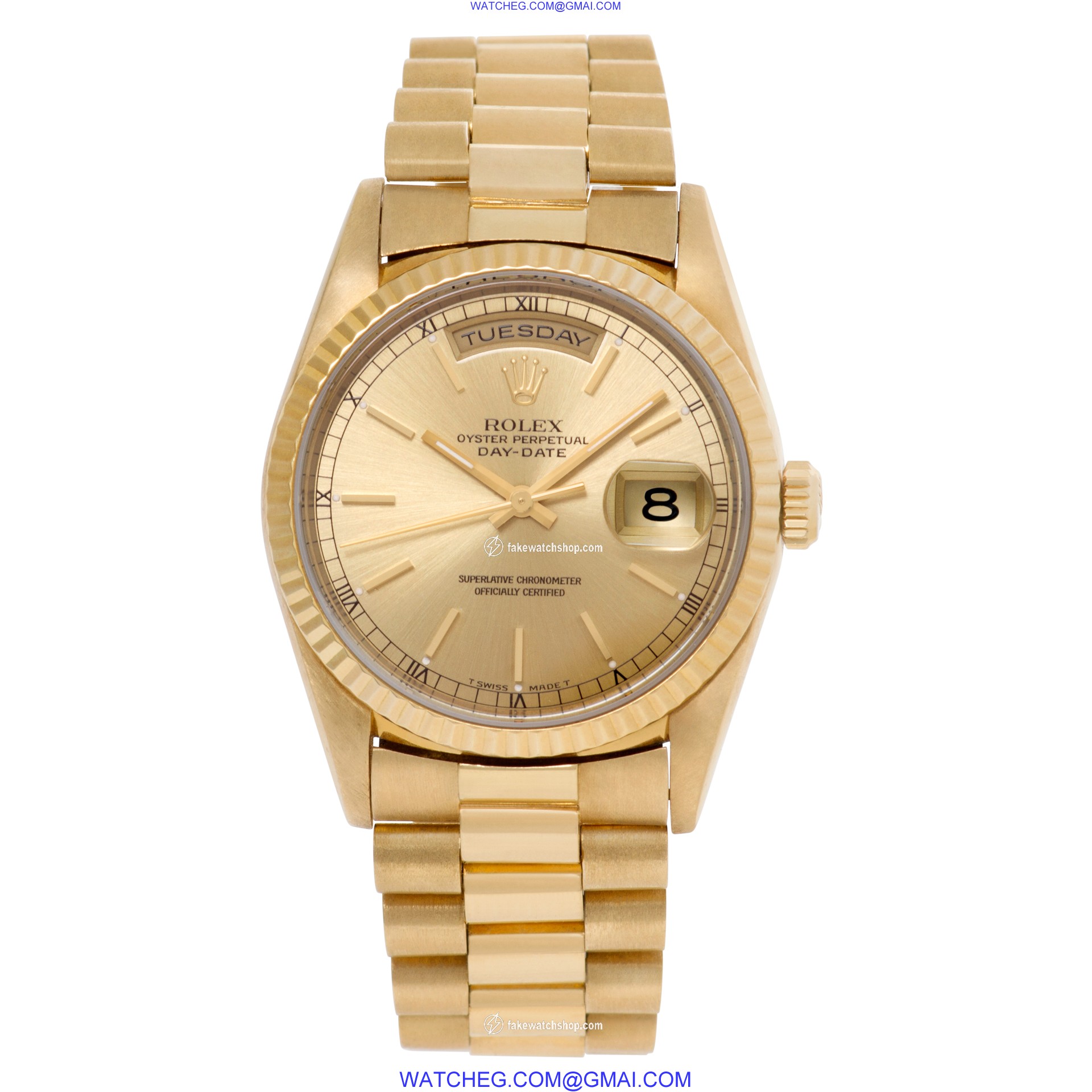 Rolex 18238 Day-Date Automatic Male 18k yellow gold 2