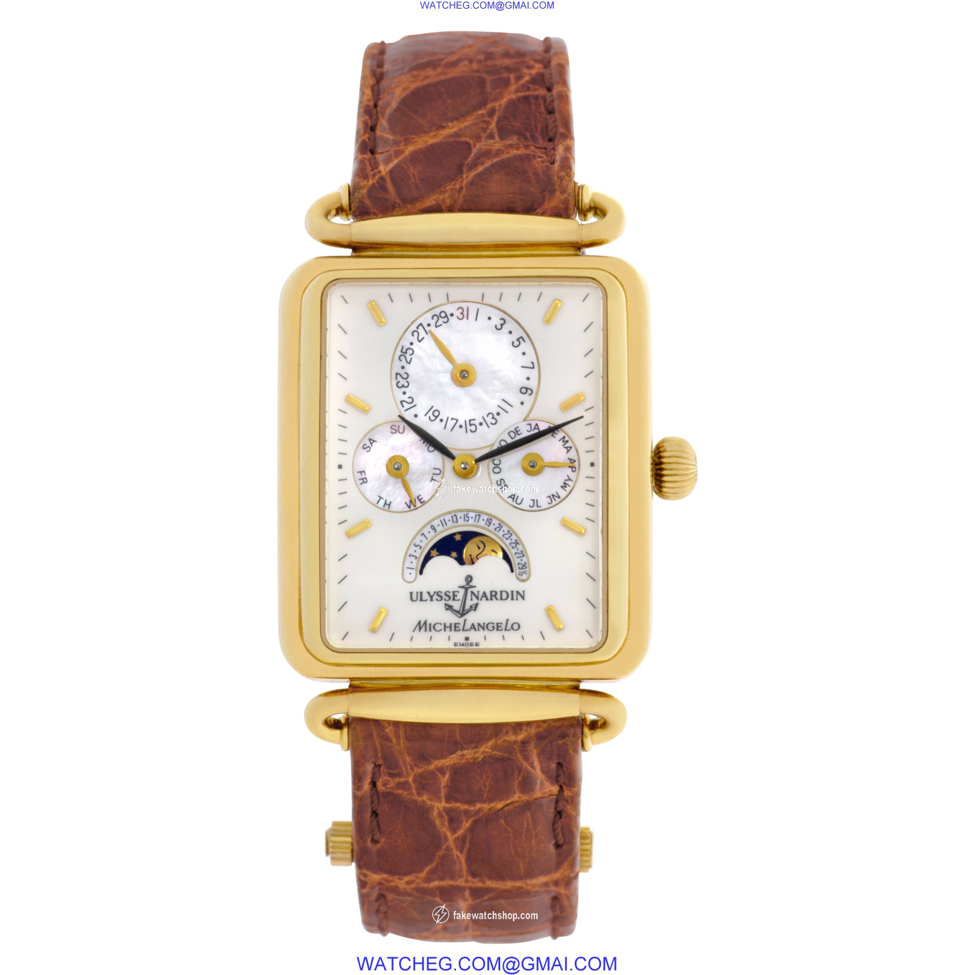 Ulysse Nardin 161.42 Michelango Automatic Male 18k yellow gold 2