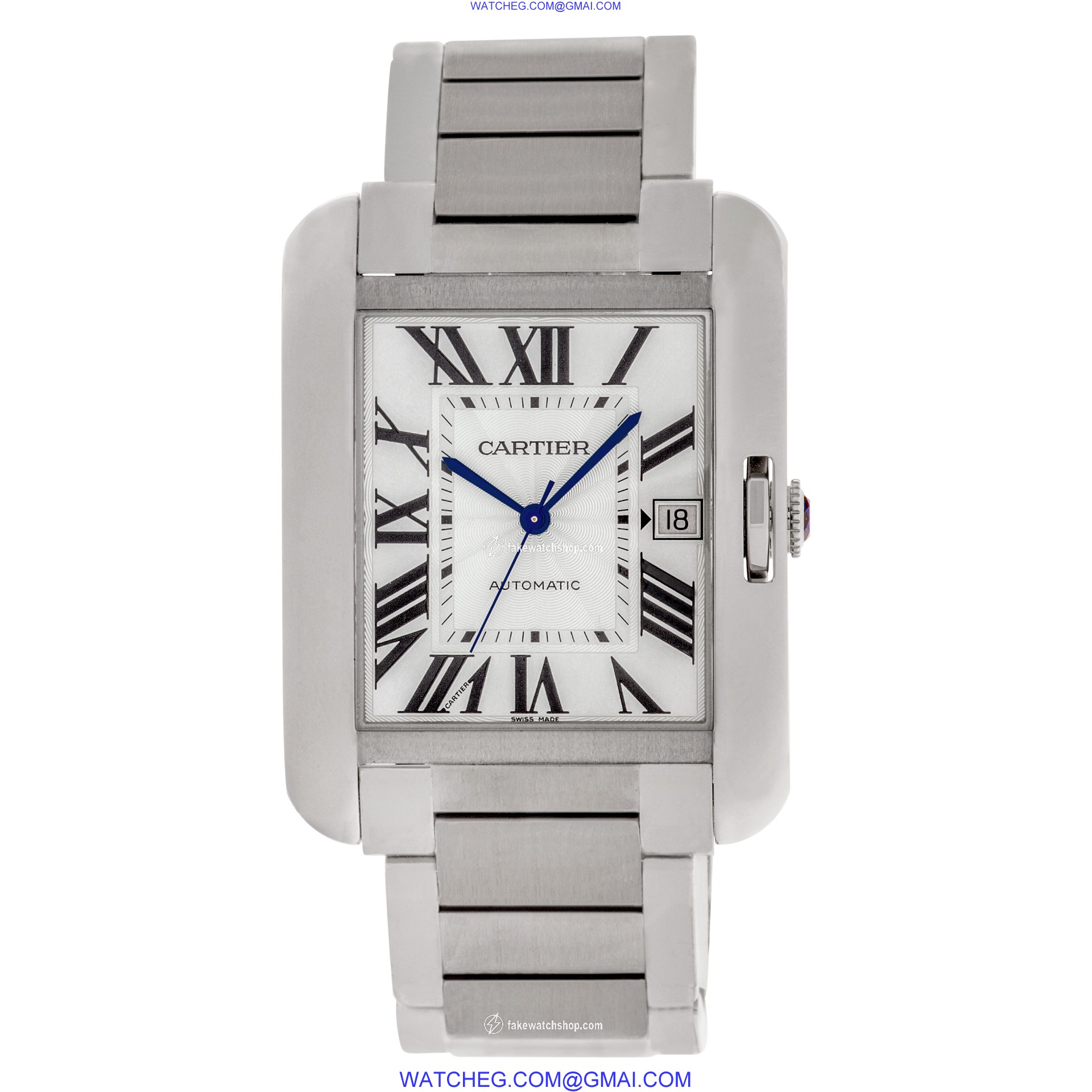 Cartier W5310008 Tank Anglaise XL Automatic Male Stainless Steel 2