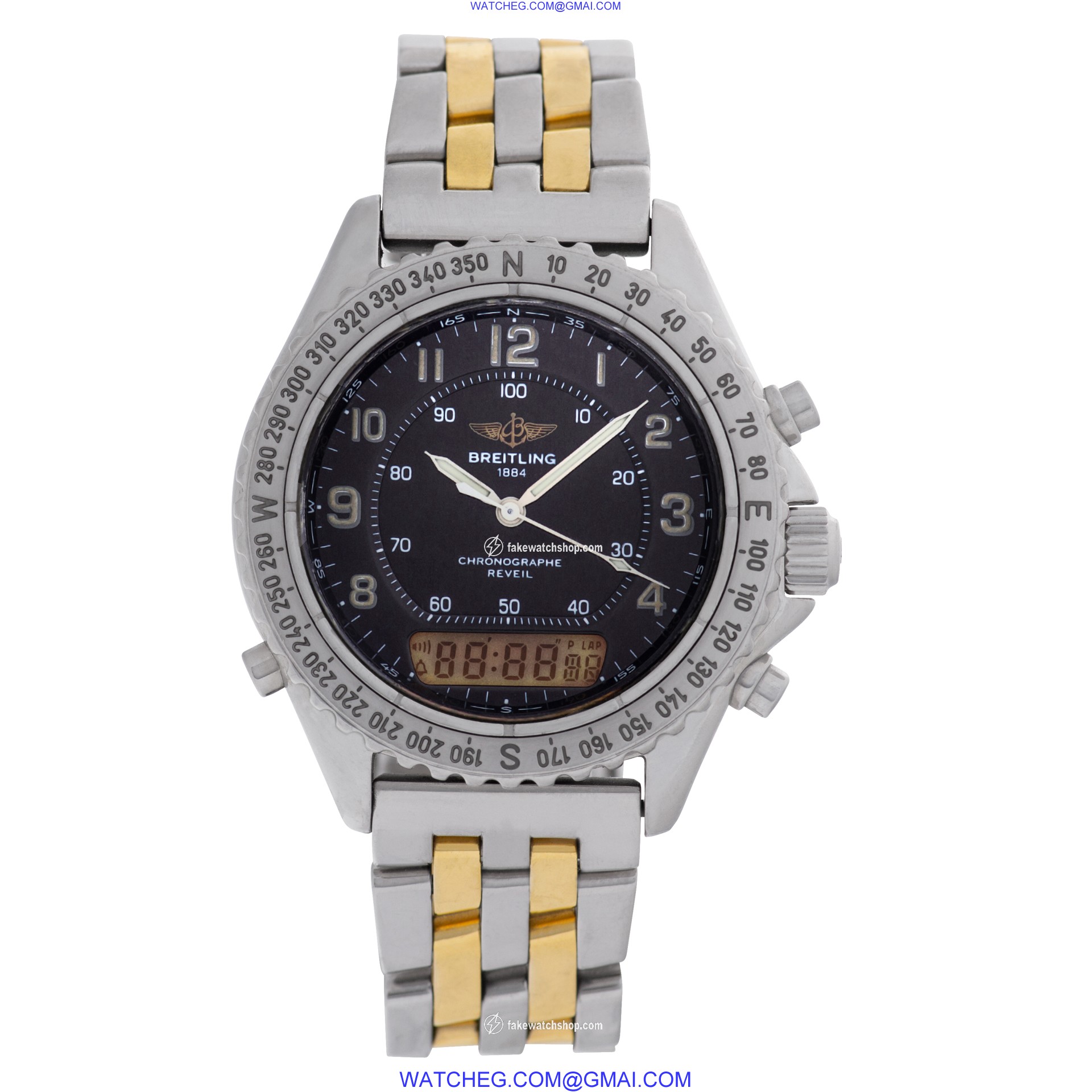 Breitling A51035 Reveil Quartz Male Stainless Steel 2