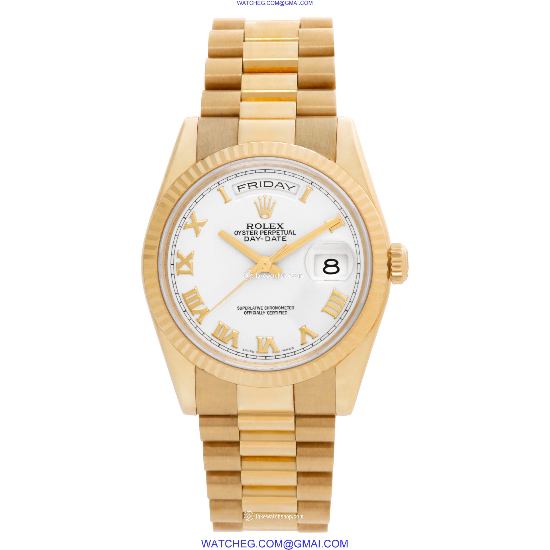 Rolex 118238 Day-Date Automatic Male 18k yellow gold 2