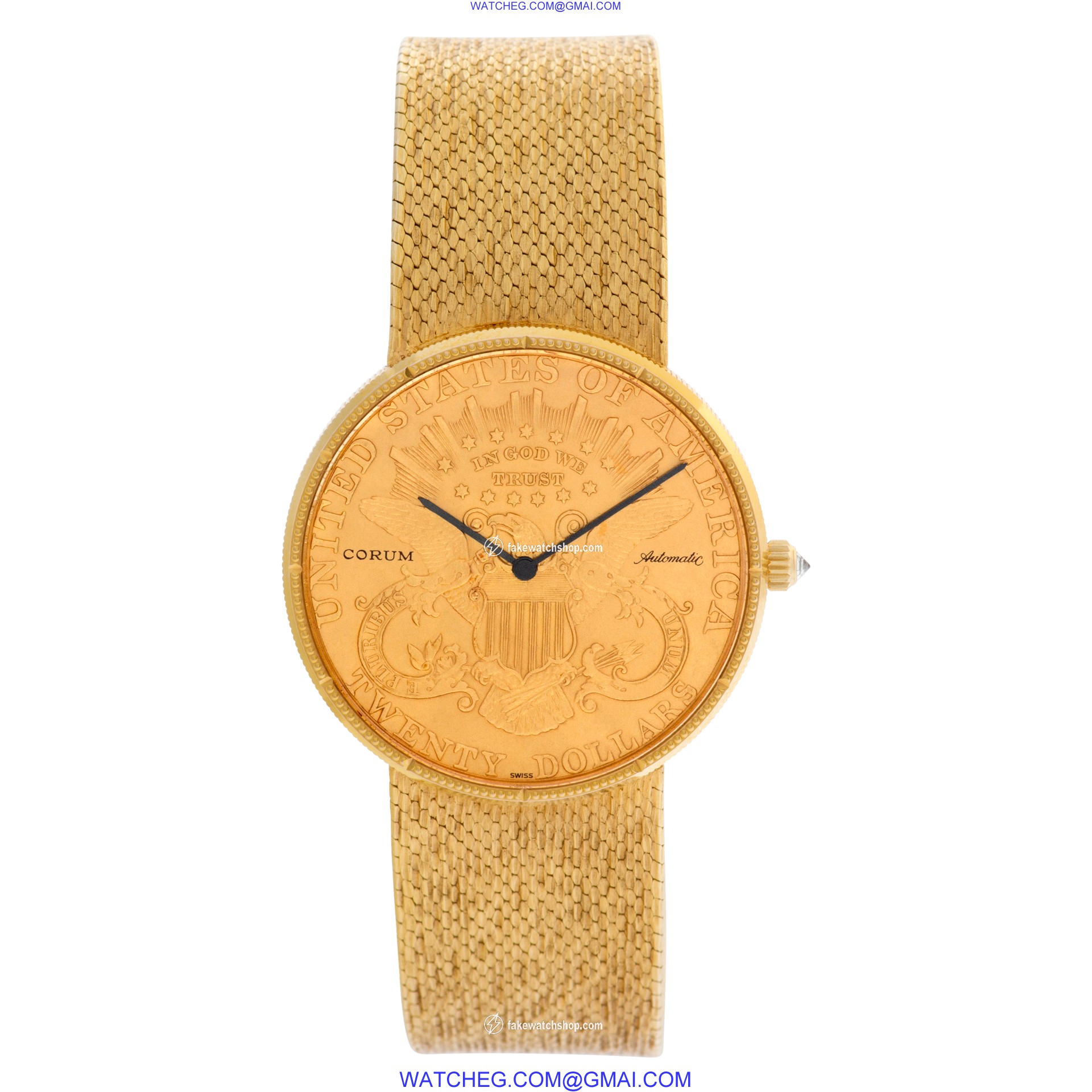 Corum 333137 $20 Coin Automatic Male 18k yellow gold 2