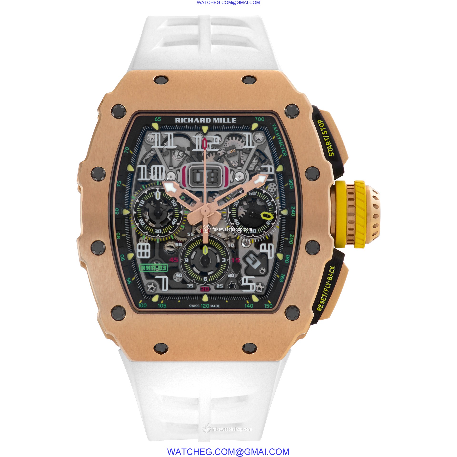 Richard Mille RM11-03 RG Flyback Chronograph Automatic Male 18k rose gold 2